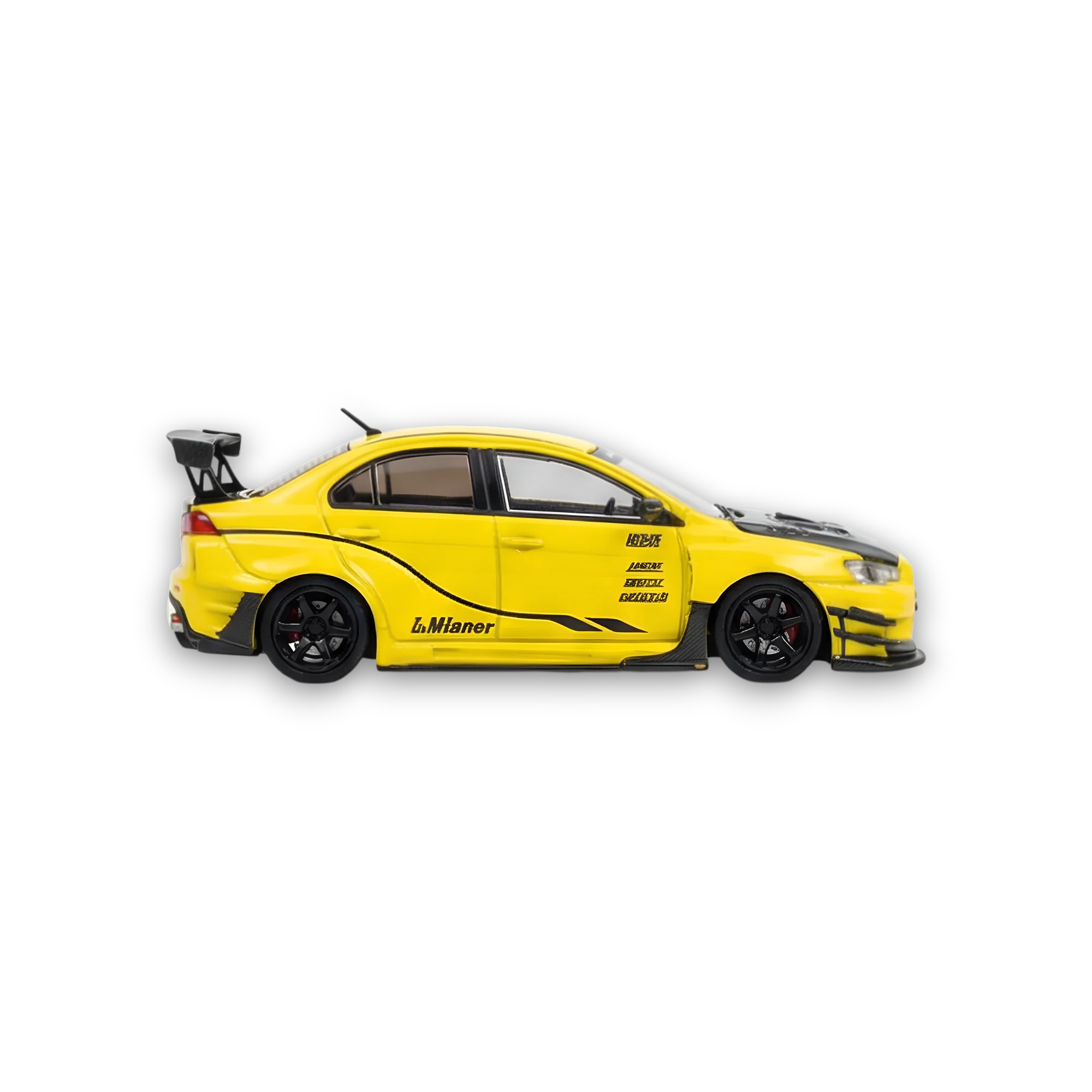 404ERROR Mitsubishi Evolution X Varis Widebody Yellow 1:64 - Image 3
