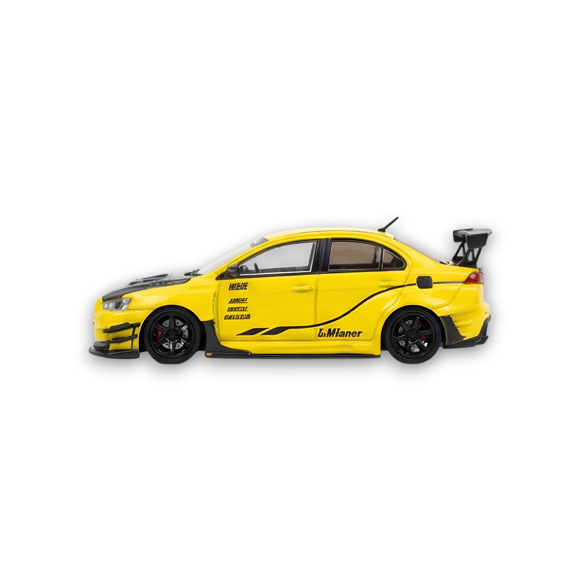 404ERROR Mitsubishi Evolution X Varis Widebody Yellow 1:64 - Image 4
