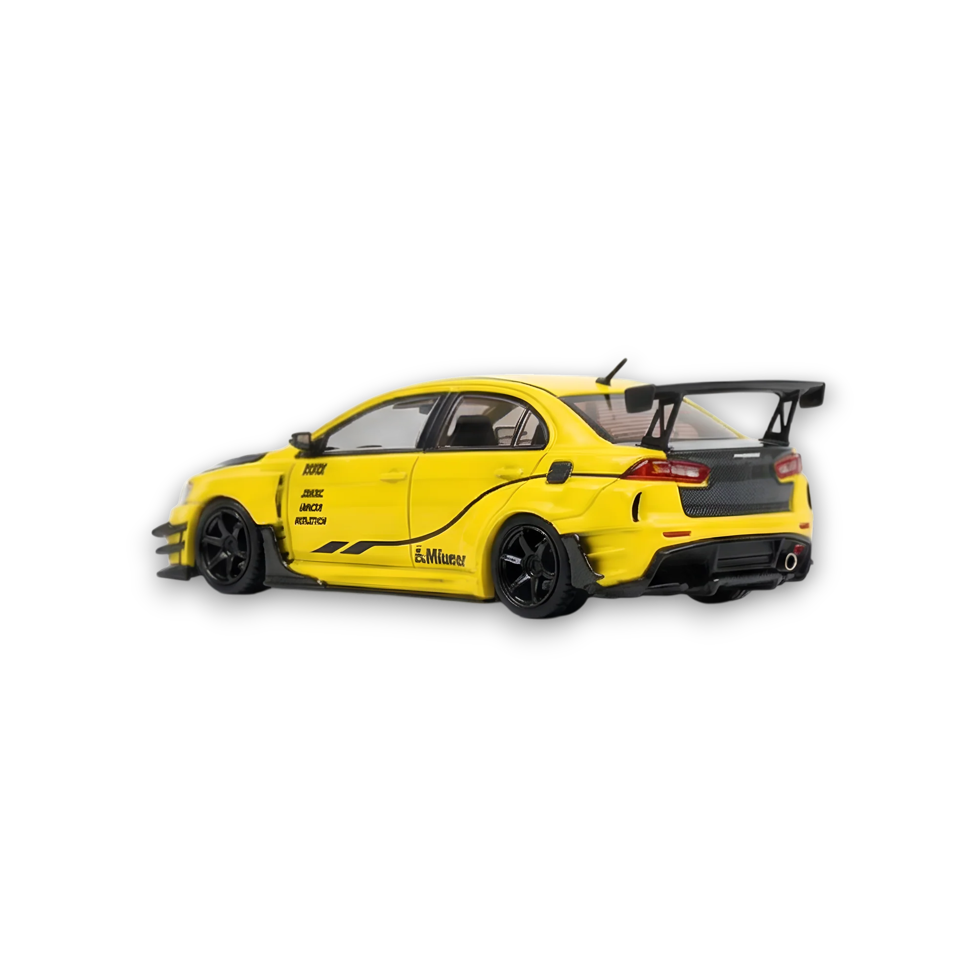 404ERROR Mitsubishi Evolution X Varis Widebody Yellow 1:64 - Image 6