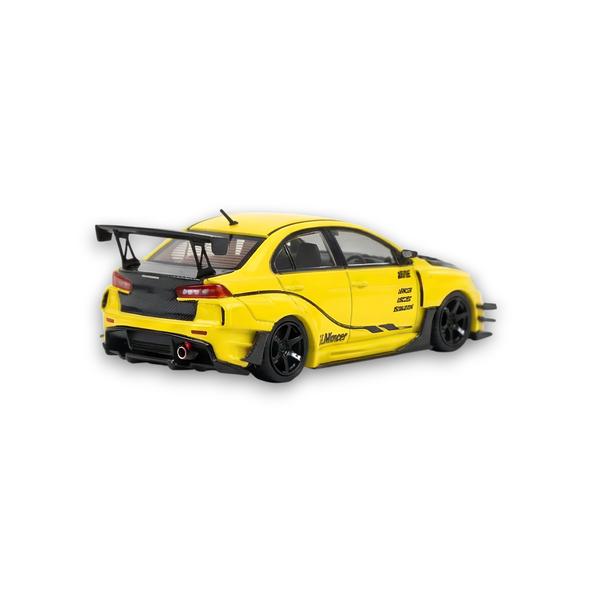 404ERROR Mitsubishi Evolution X Varis Widebody Yellow 1:64 - Image 7
