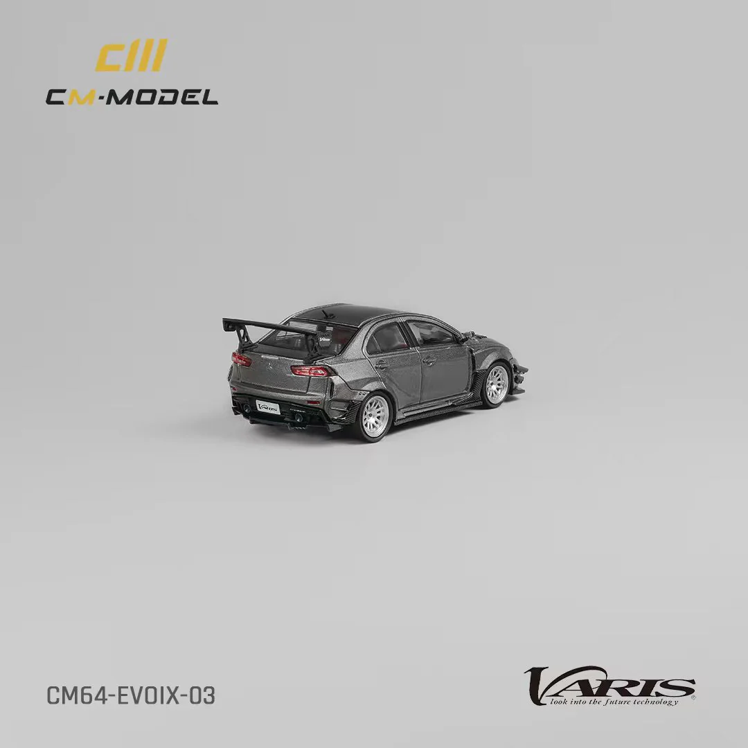 CM Model Mitsubishi Lancer Evolution X Varis Wide Body Gray 1:64 - Image 5