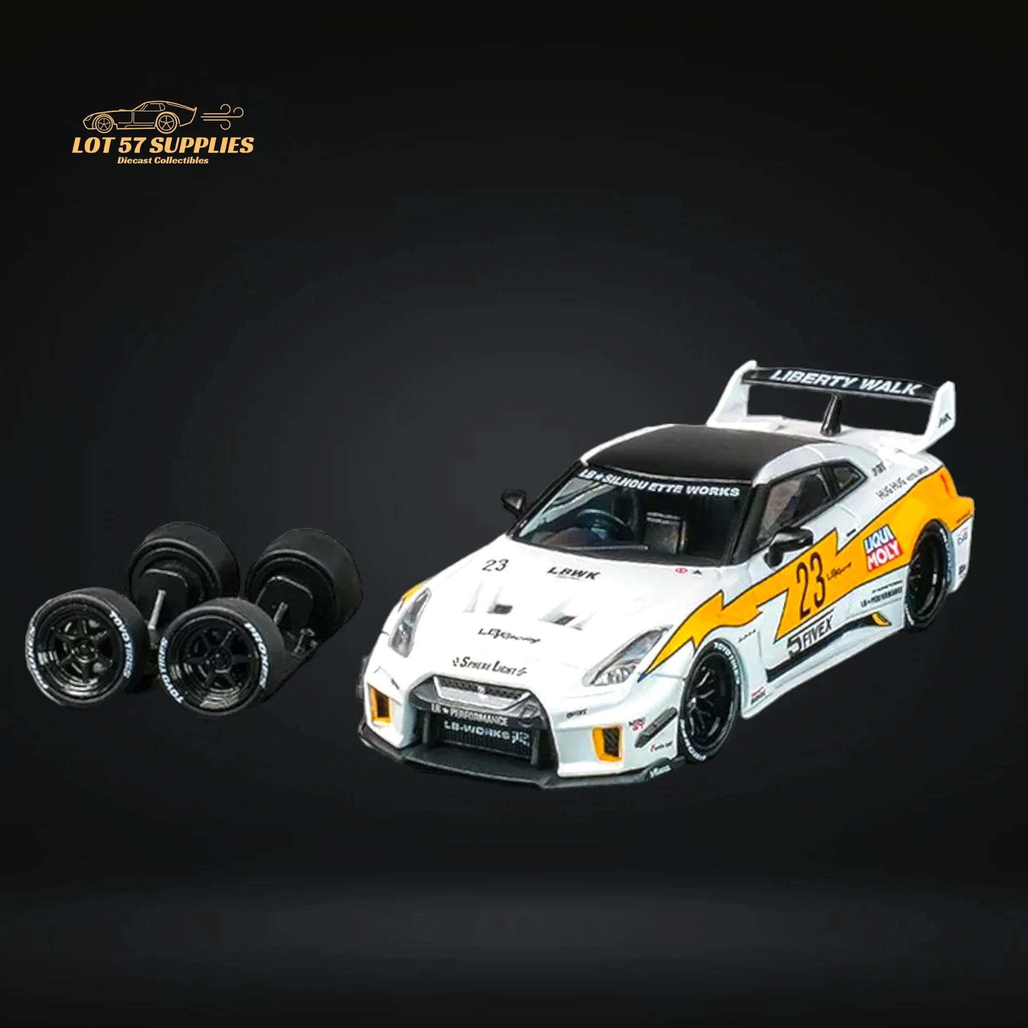 CM Model Nissan Skyline GT-R R35RR LBWK Silhouette 1:64 - Image 6