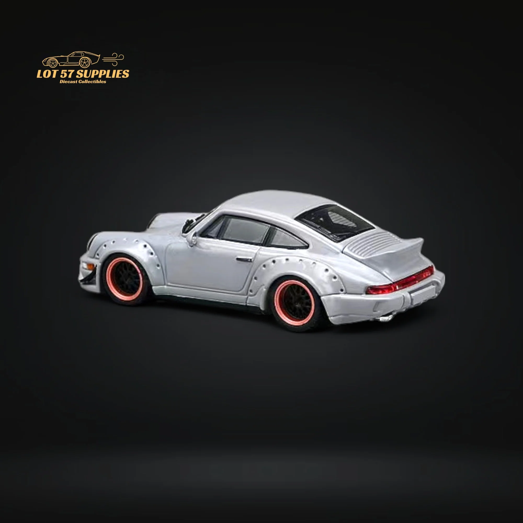 CM Model Porsche 964 Widebody Nero Gray 1:64 - Image 3