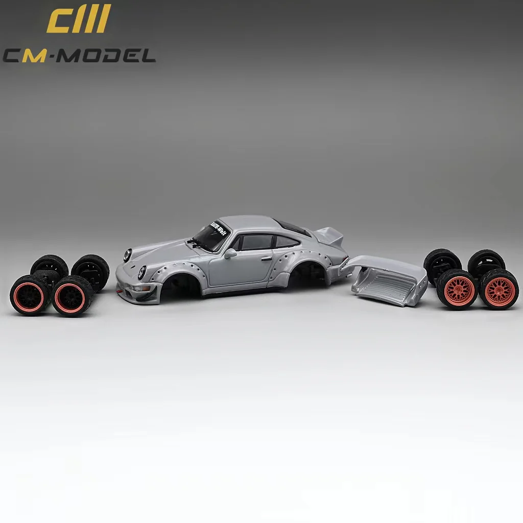 CM Model Porsche 964 Widebody Nero Gray 1:64 - Image 4