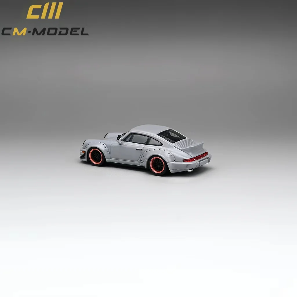 CM Model Porsche 964 Widebody Nero Gray 1:64 - Image 5