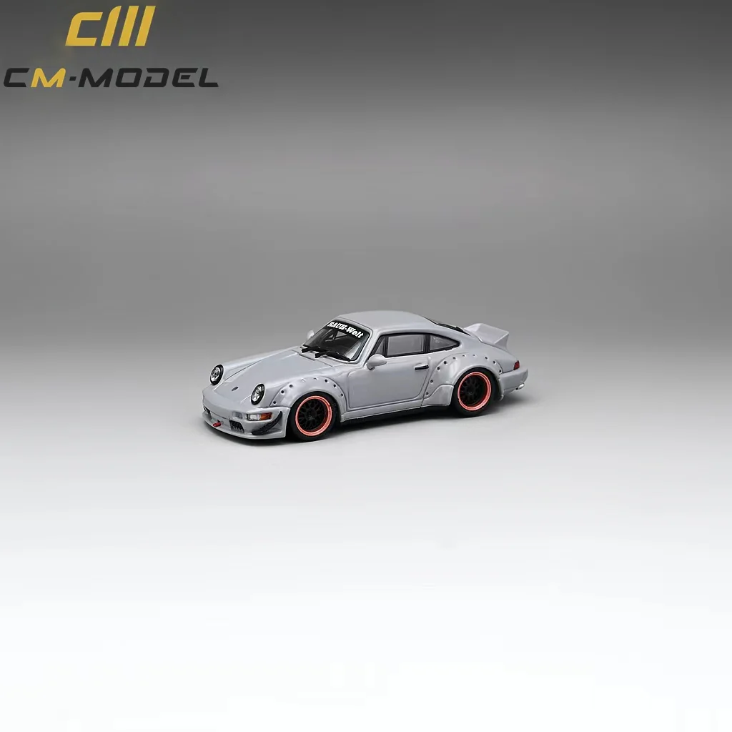 CM Model Porsche 964 Widebody Nero Gray 1:64 - Image 6