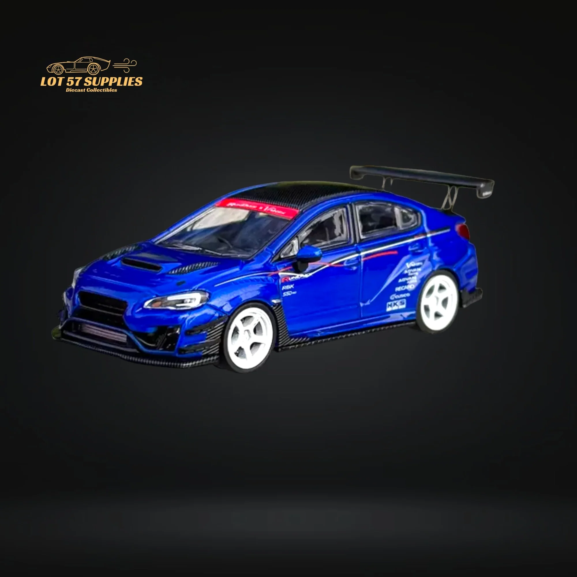 CM Model Subaru WRX STI Varis Blue 1:64 - Image 3