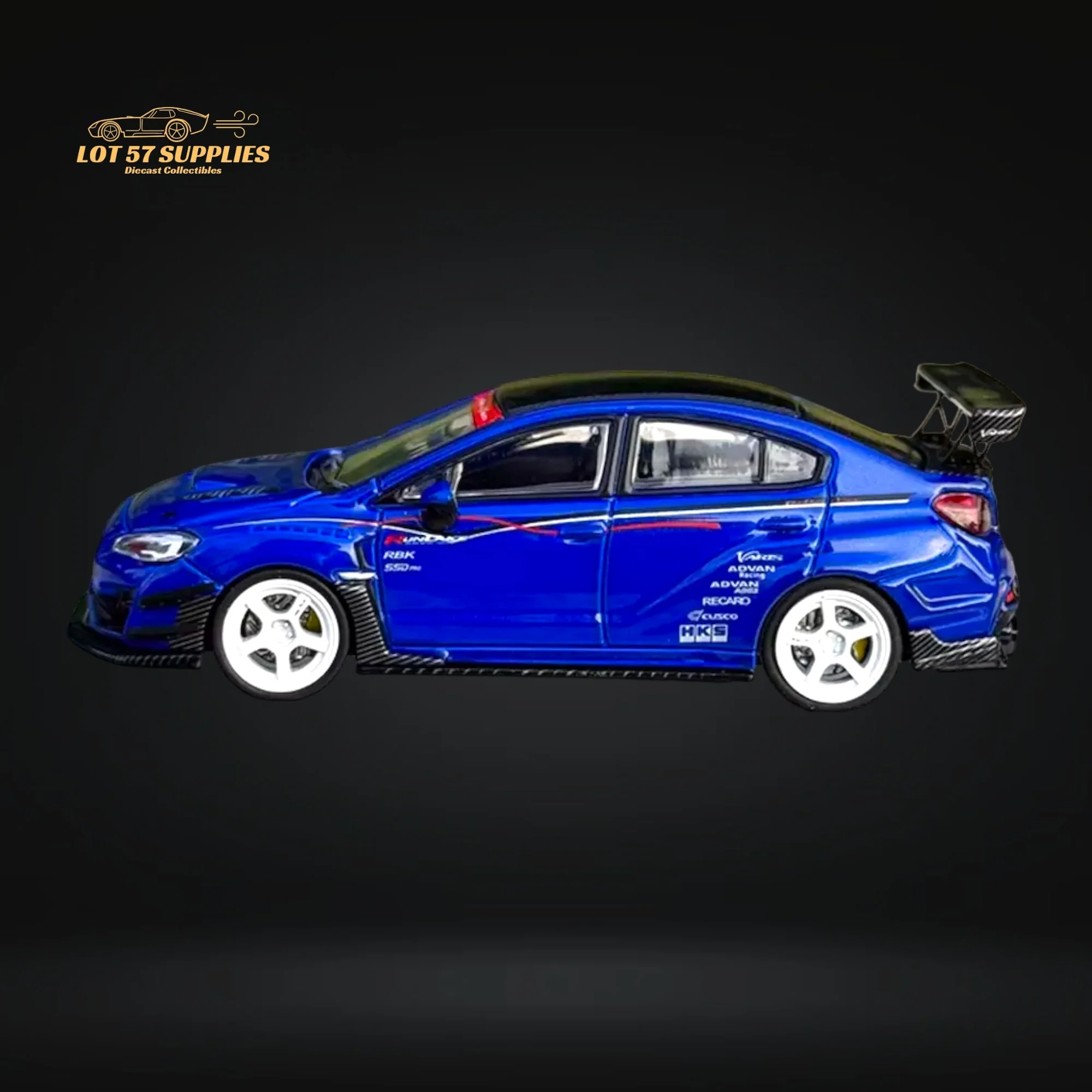 CM Model Subaru WRX STI Varis Blue 1:64 - Image 4
