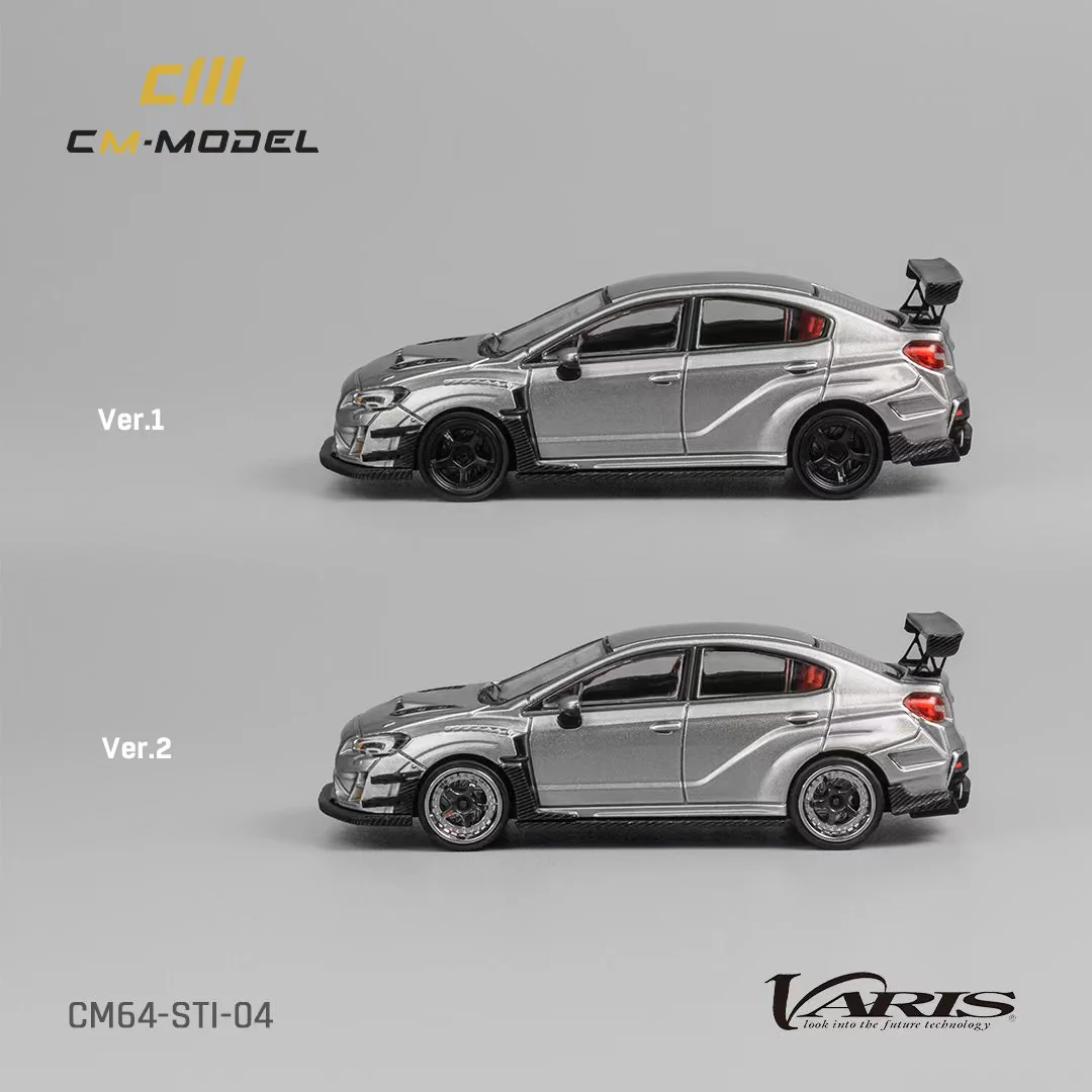 CM Model Subaru WRX STI Varis Widebody Silver 1:64 - Image 4