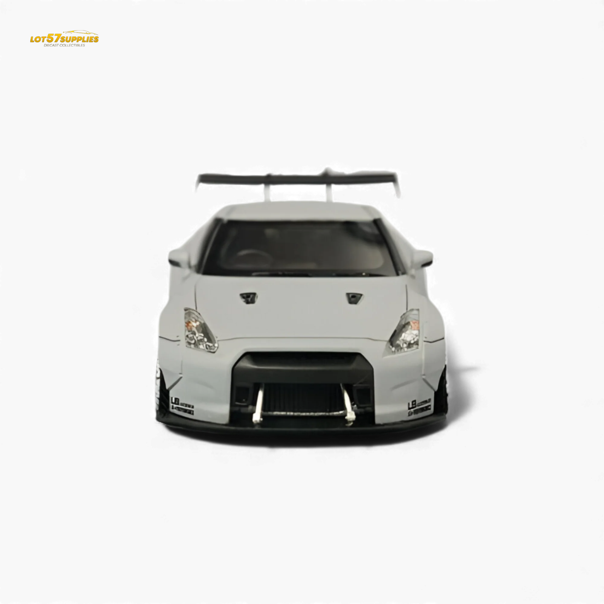 404ERROR LB-Works Nissan Skyline GT-R R35 Fighter Grey 1:64 - Image 3