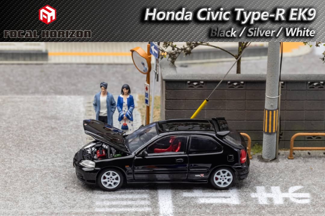 Focal Horizon Honda Civic Type-R EK9 Black 1:64 - Image 3