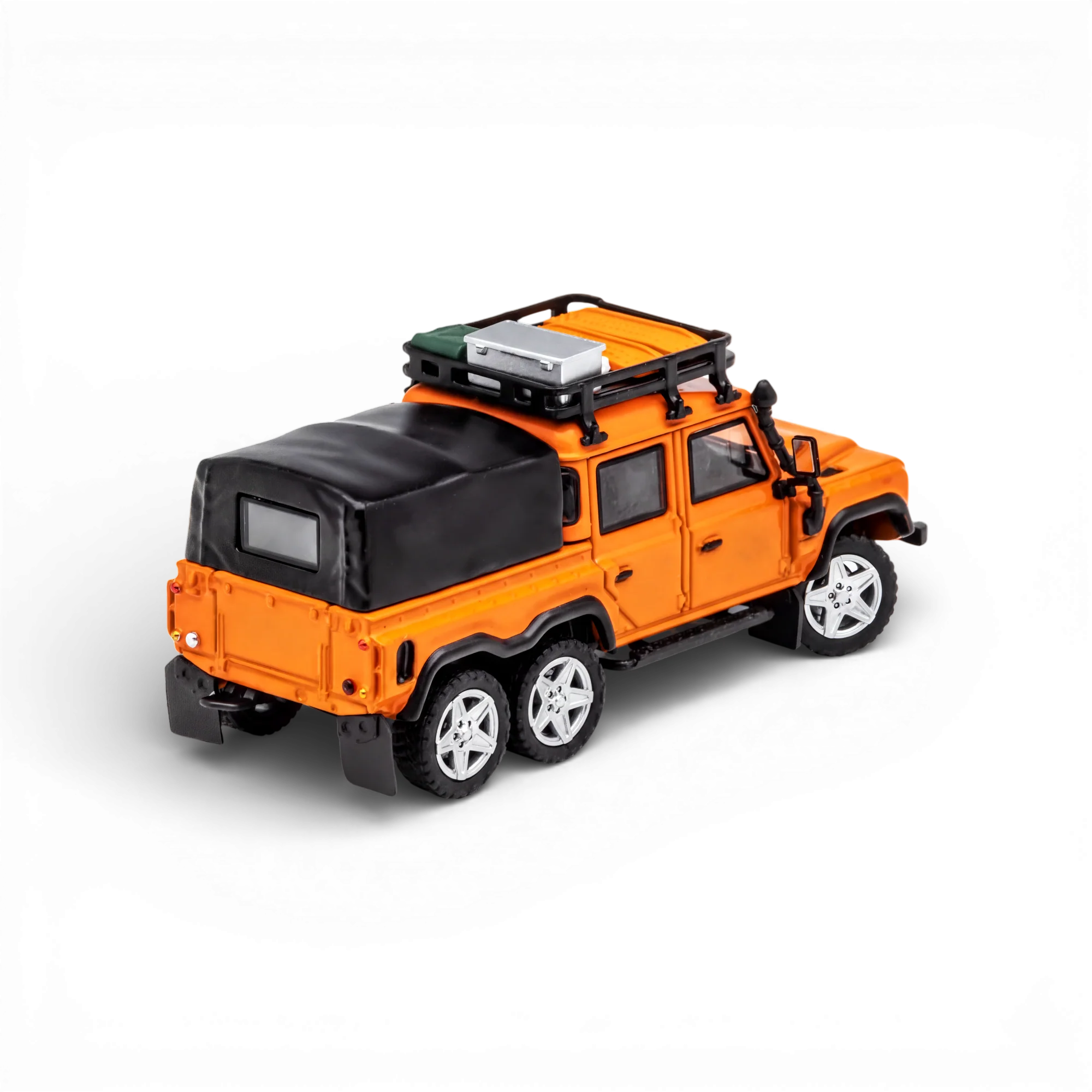 GCD Land Rover Defender 6x6 Orange Camping Modified 1:64 - Image 3