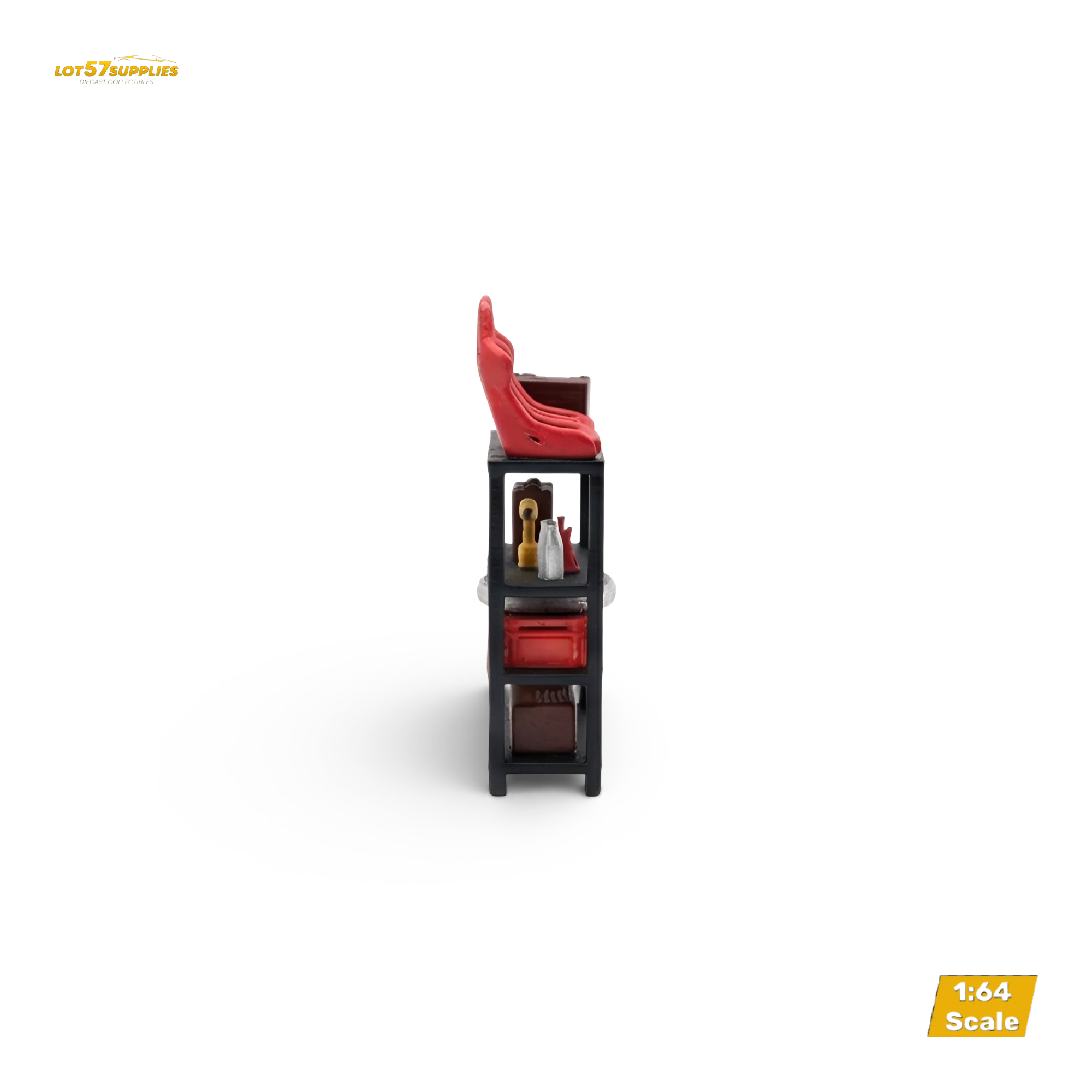 LOT57 Parts "AUTO PARTS SHELVING" V1 1:64 Diorama Accessory - Image 3