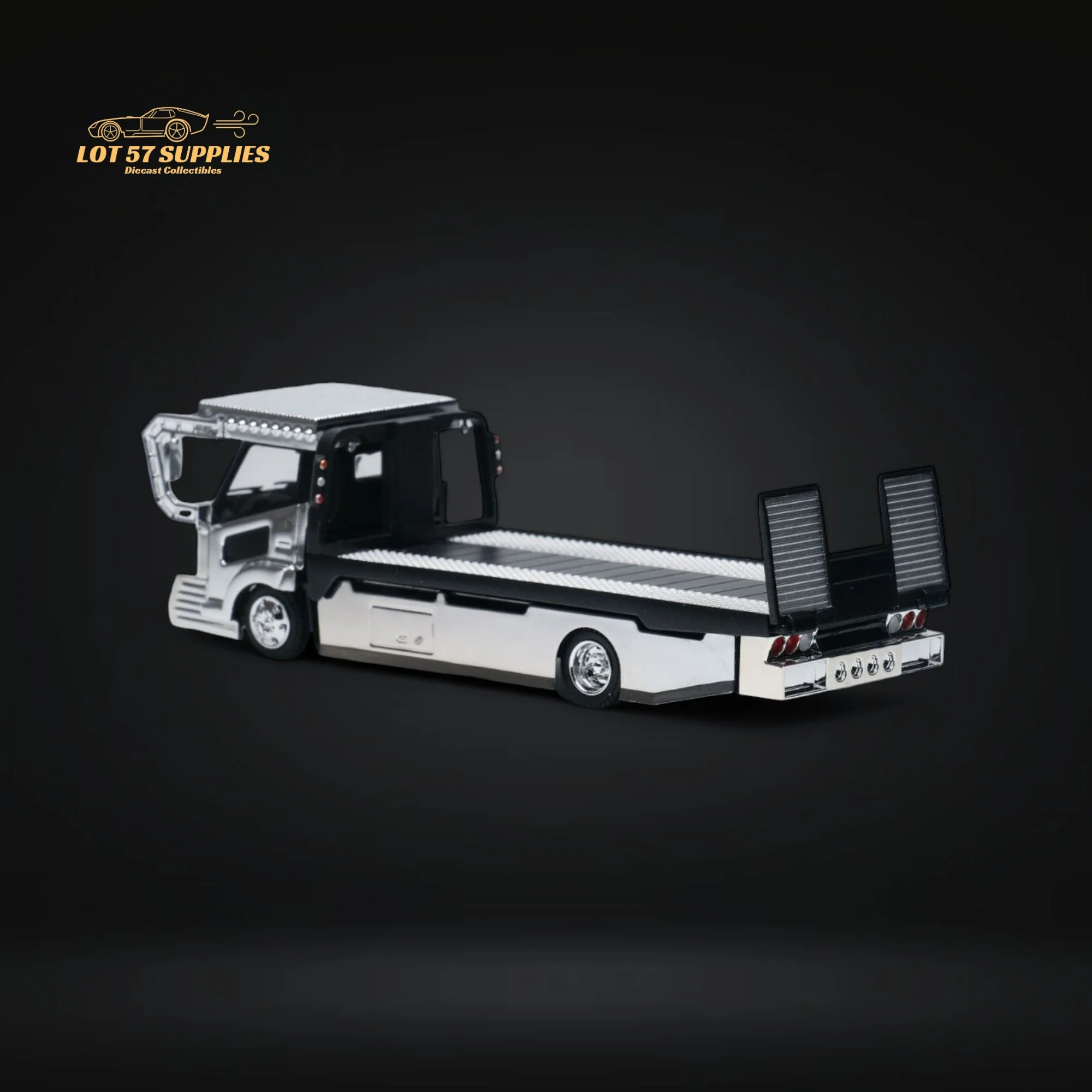MicroTurbo Dekotora Flatbed Tow Truck 1:64 - Image 5