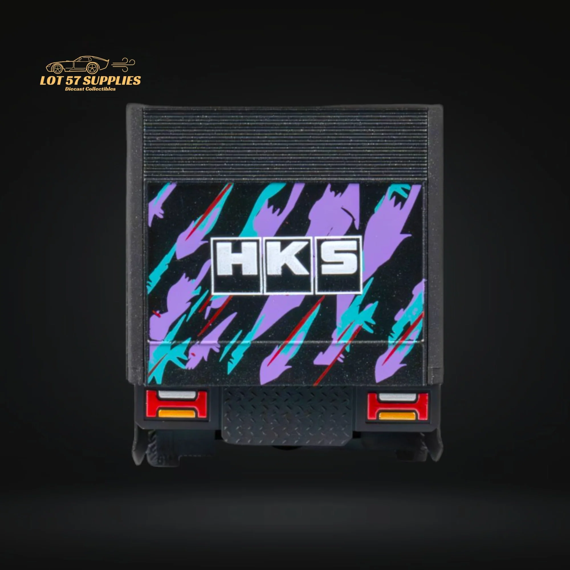 MicroTurbo Hino 300 Box Transport Truck HKS Livery 1:64 - Image 10