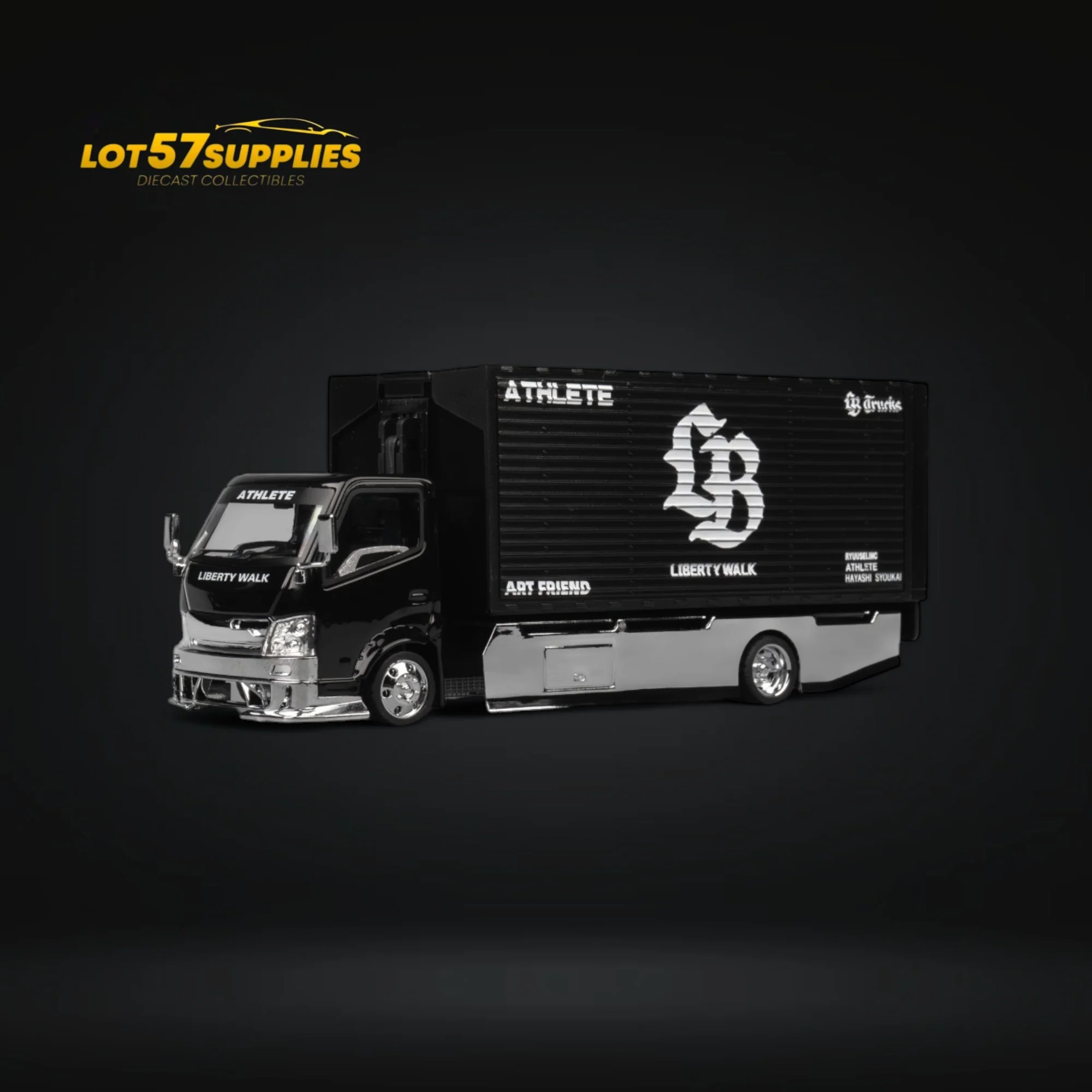 MicroTurbo Hino 300 Custom Box Truck AIT Limited Edition 1:64 - Image 4