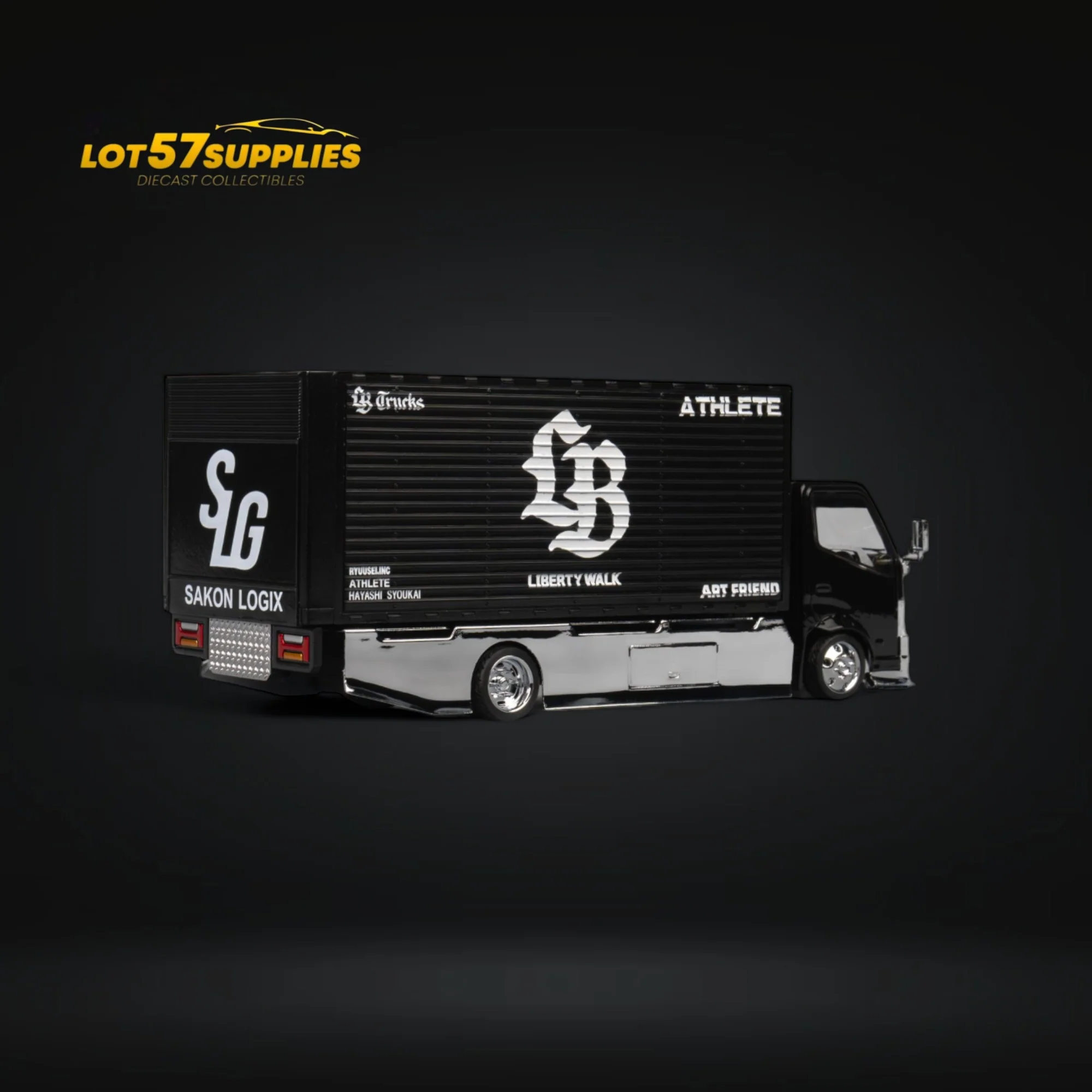 MicroTurbo Hino 300 Custom Box Truck AIT Limited Edition 1:64 - Image 5