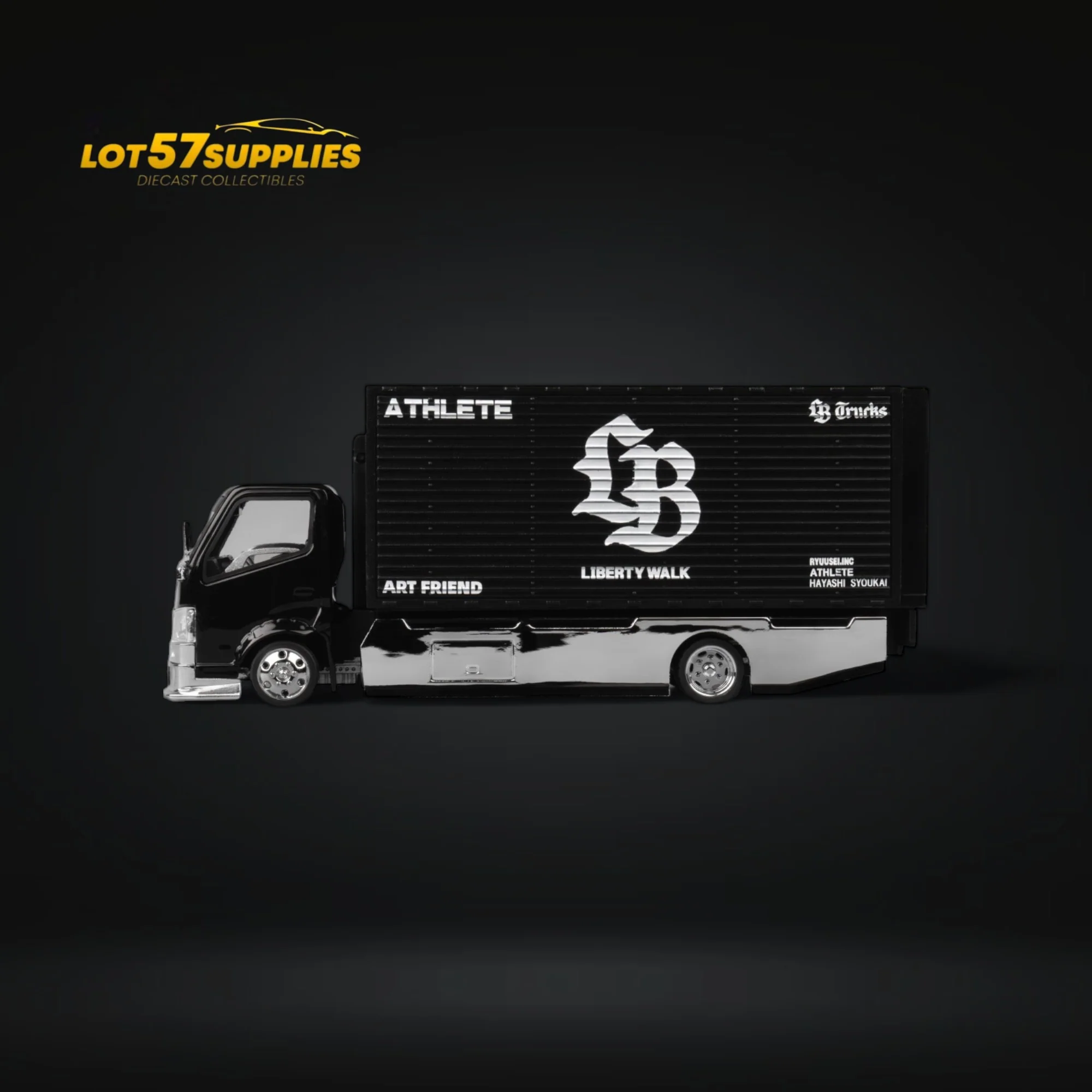 MicroTurbo Hino 300 Custom Box Truck AIT Limited Edition 1:64 - Image 6