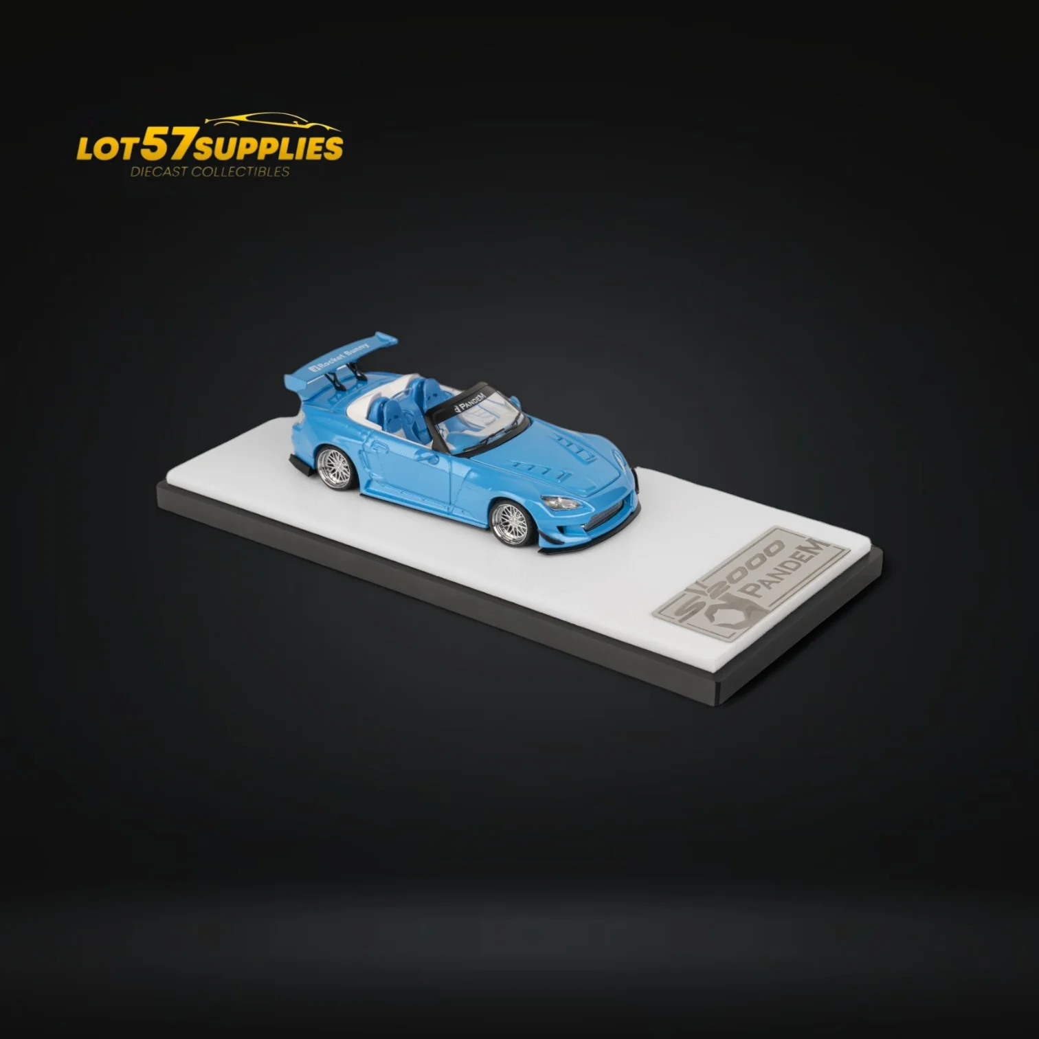 (Pre-Order) Microturbo Honda S2000 Custom Rocket Bunny Metallic Blue 1:64 - Image 4