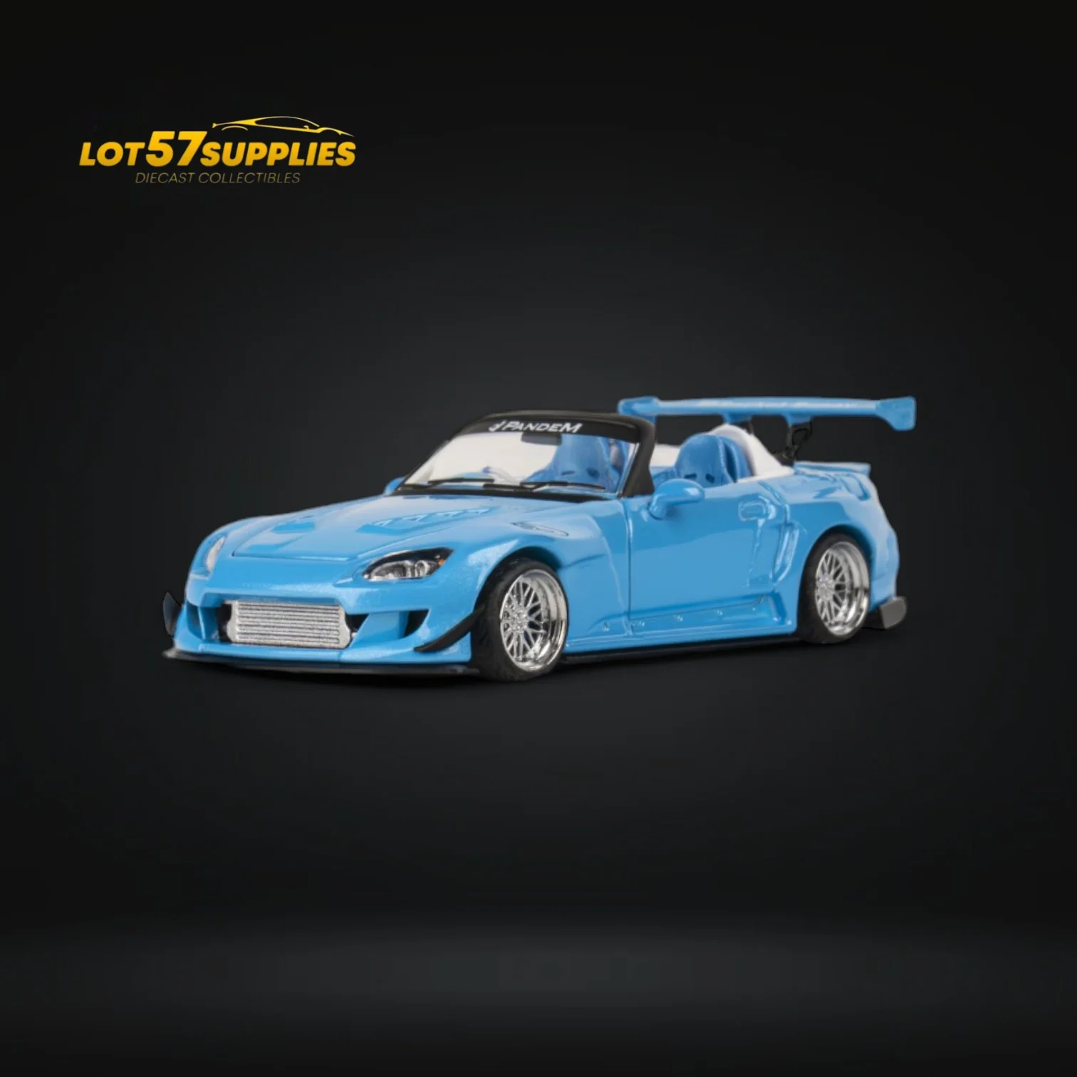 (Pre-Order) Microturbo Honda S2000 Custom Rocket Bunny Metallic Blue 1:64 - Image 5