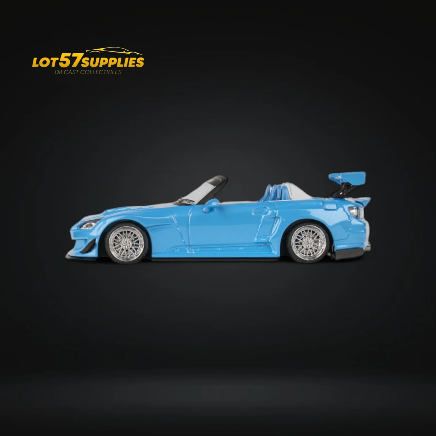 (Pre-Order) Microturbo Honda S2000 Custom Rocket Bunny Metallic Blue 1:64 - Image 7