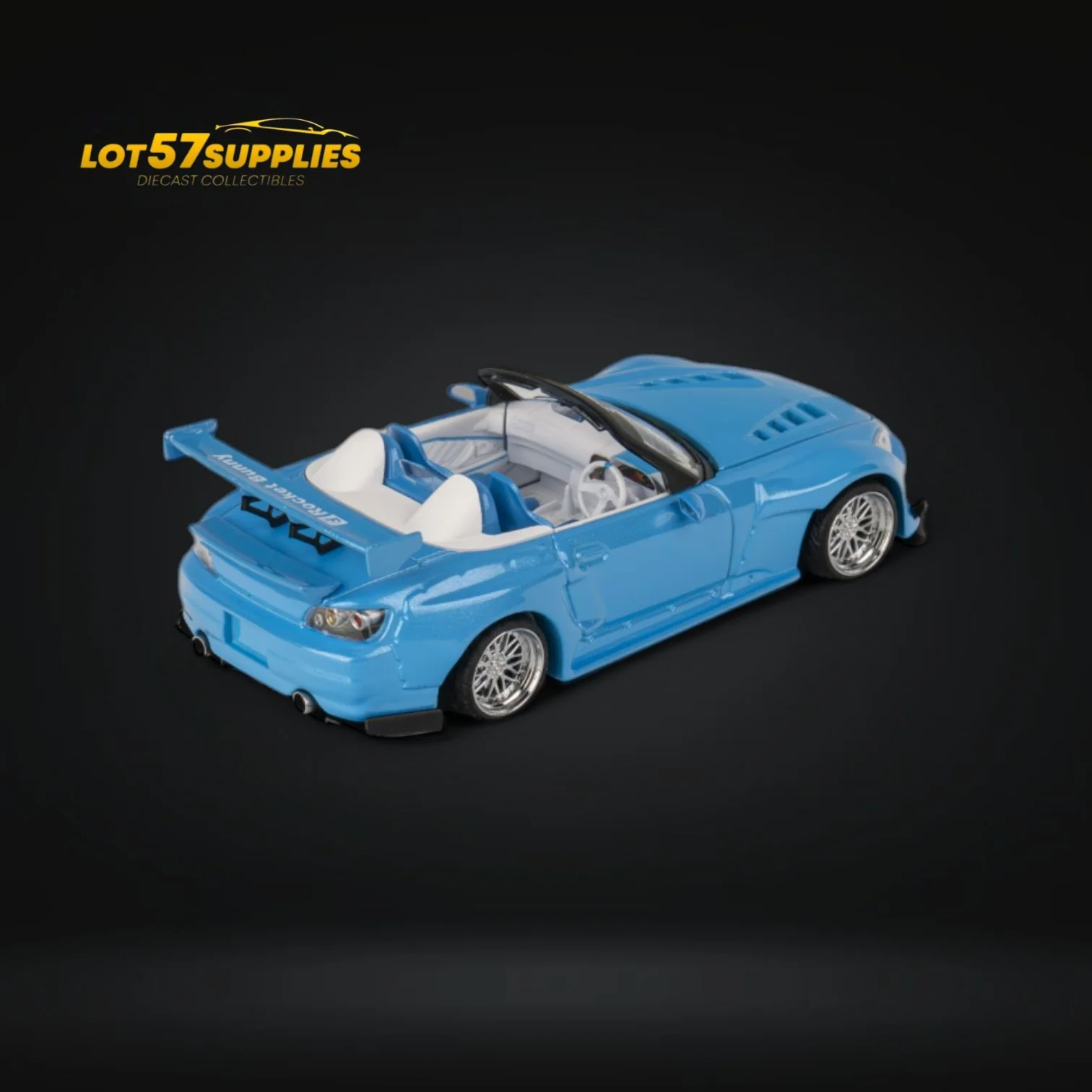 (Pre-Order) Microturbo Honda S2000 Custom Rocket Bunny Metallic Blue 1:64 - Image 8