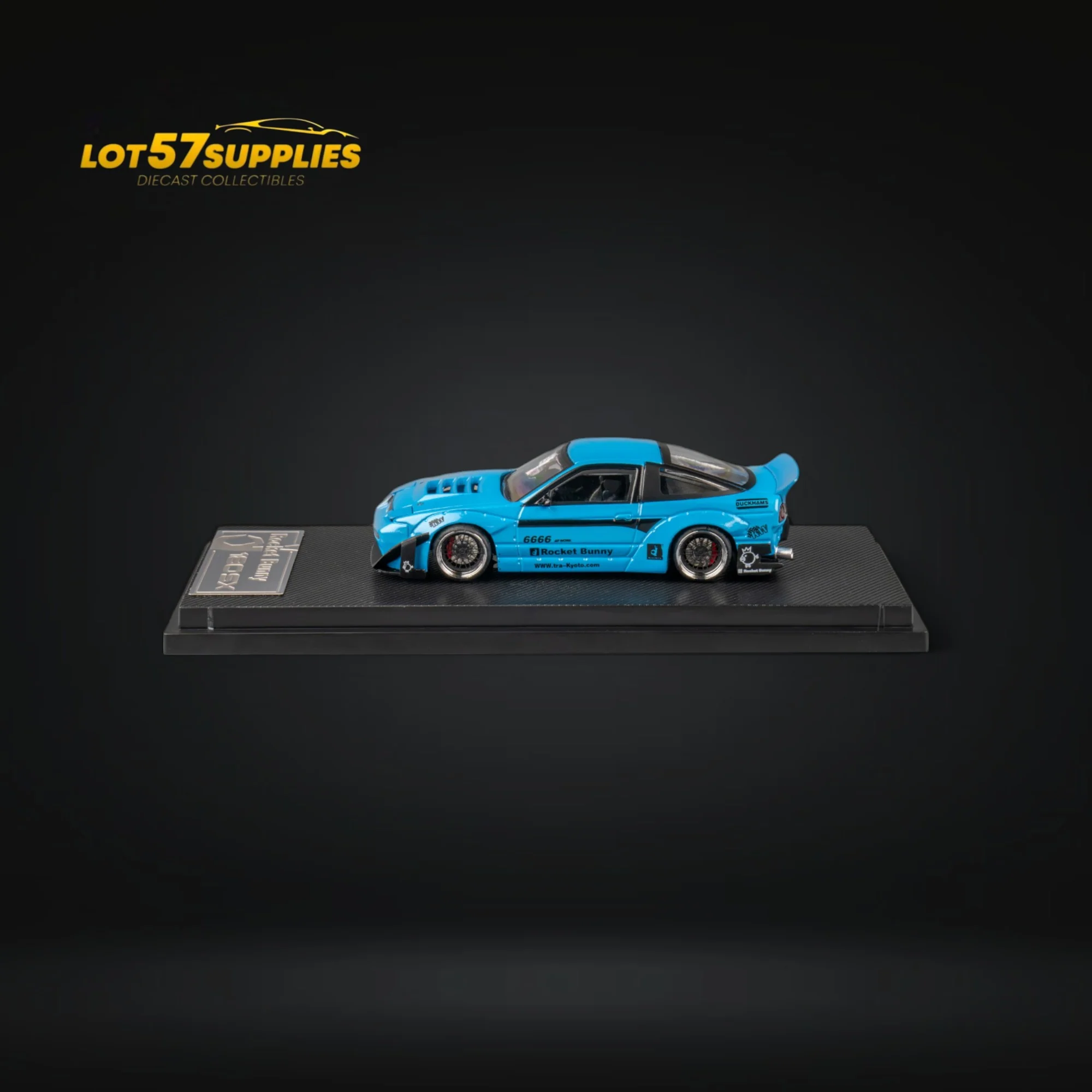 MicroTurbo Nissan 180SX Pandem Rocket Bunny Baby Blue 1:64 - Image 4