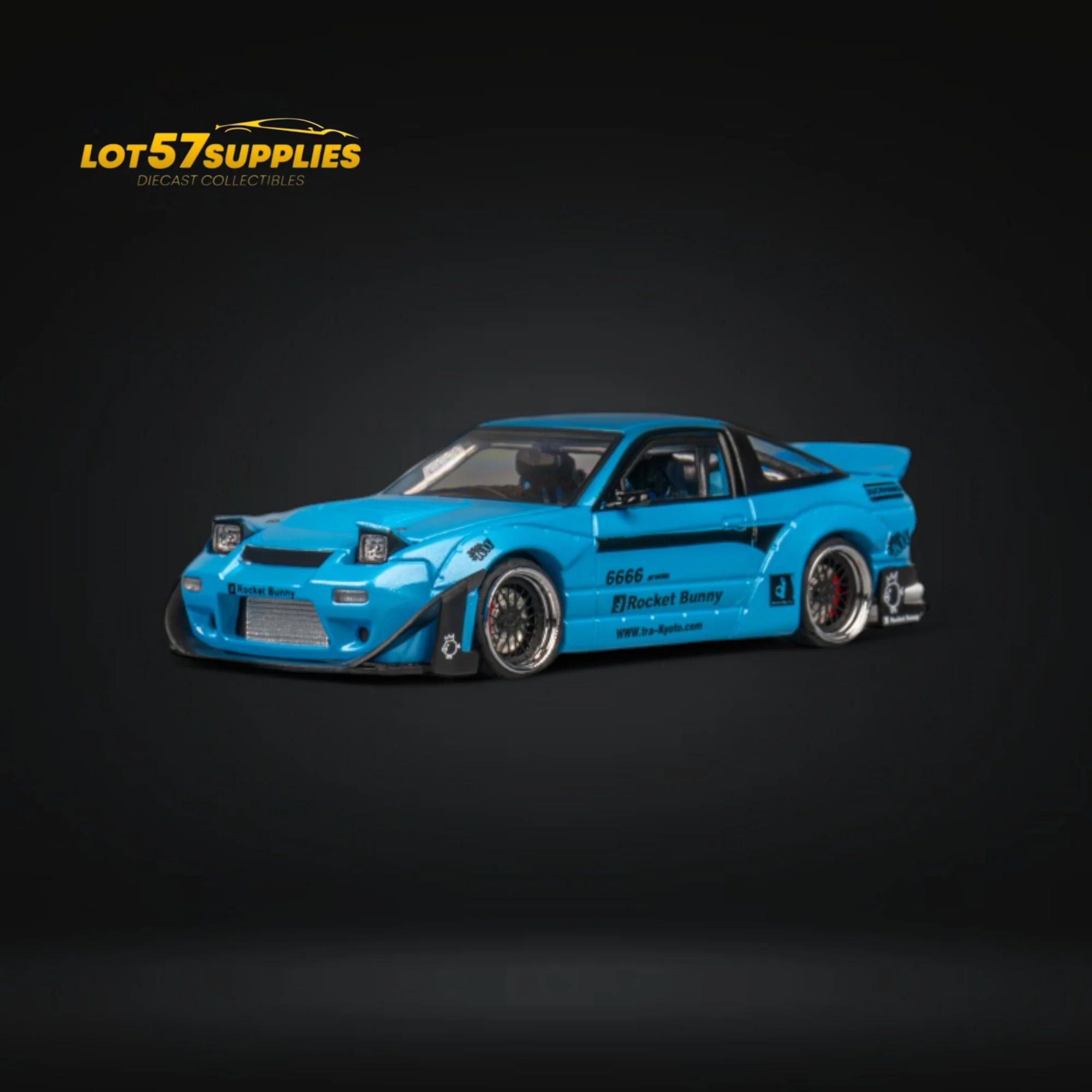 MicroTurbo Nissan 180SX Pandem Rocket Bunny Baby Blue 1:64 - Image 7