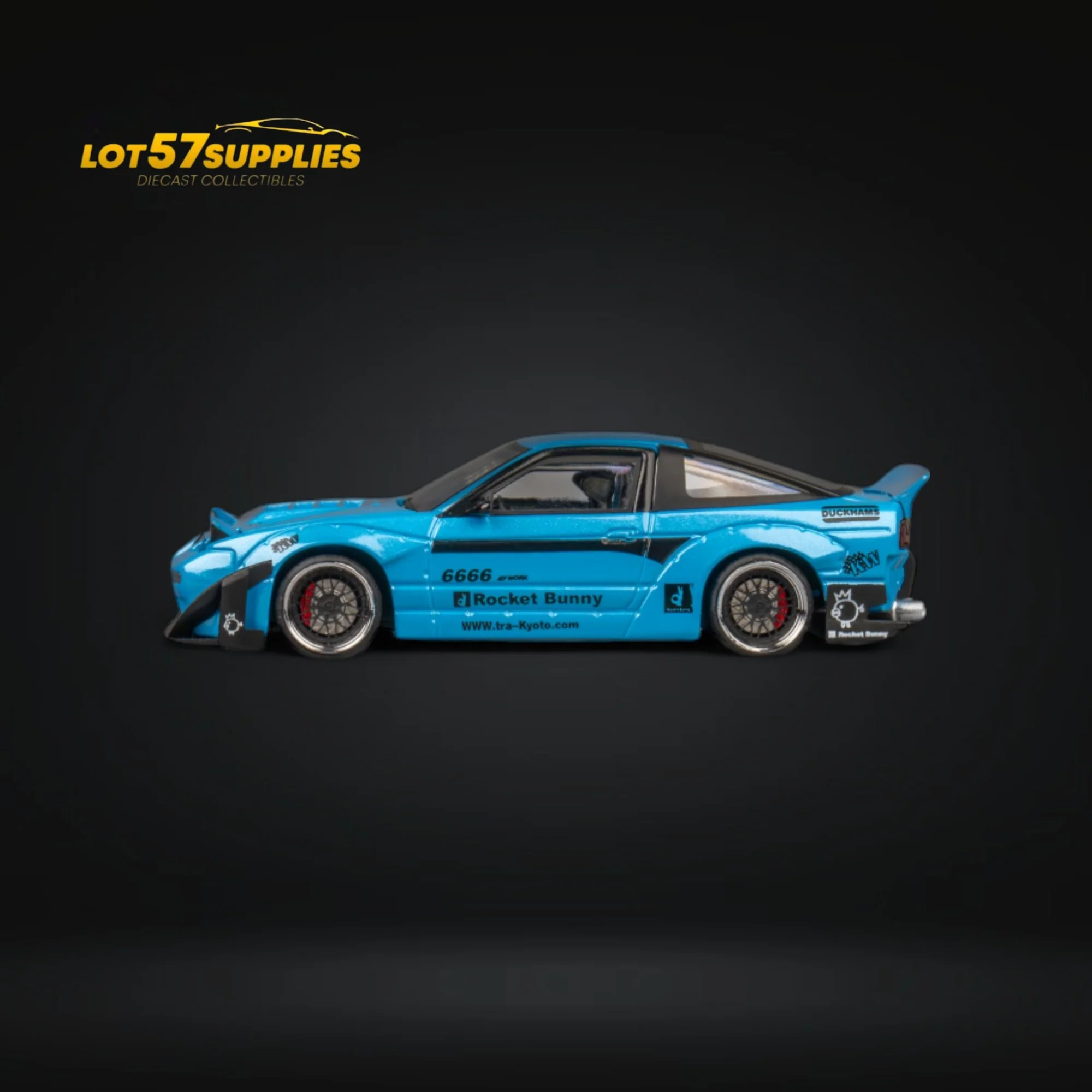MicroTurbo Nissan 180SX Pandem Rocket Bunny Baby Blue 1:64 - Image 8