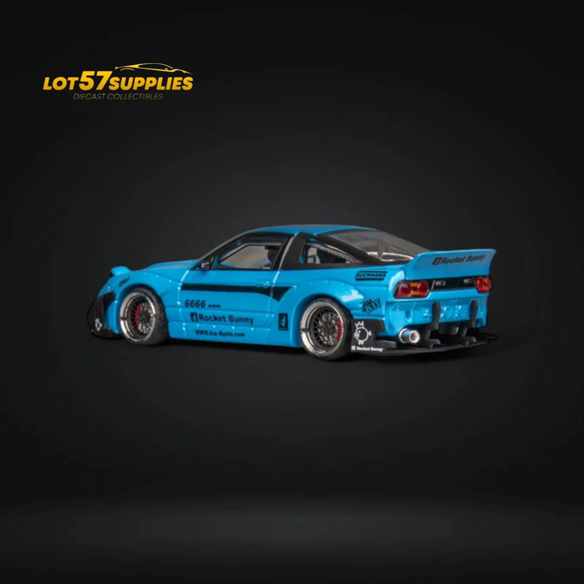 MicroTurbo Nissan 180SX Pandem Rocket Bunny Baby Blue 1:64 - Image 9