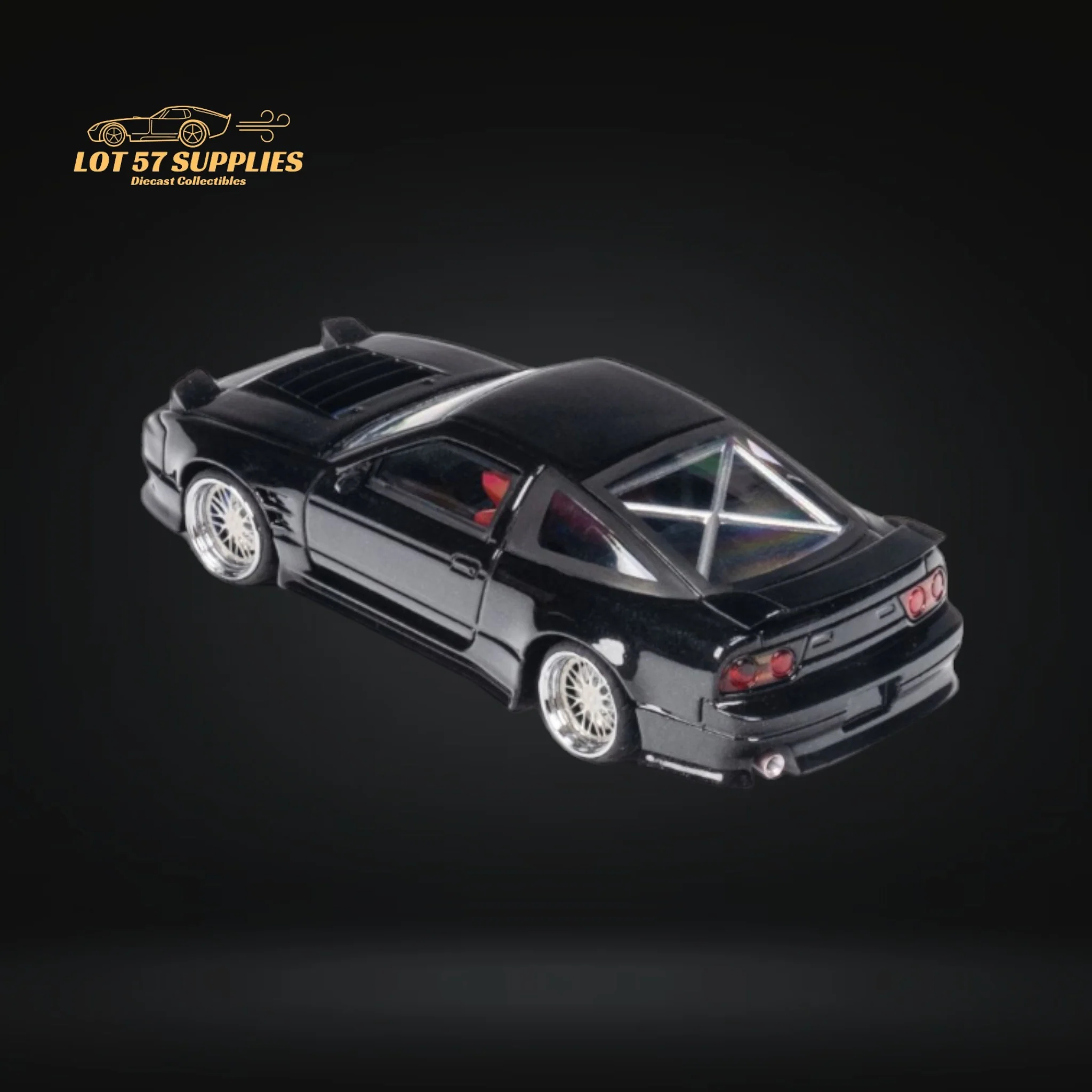 MicroTurbo 180SX Type X Metallic Black 1:64 - Image 13