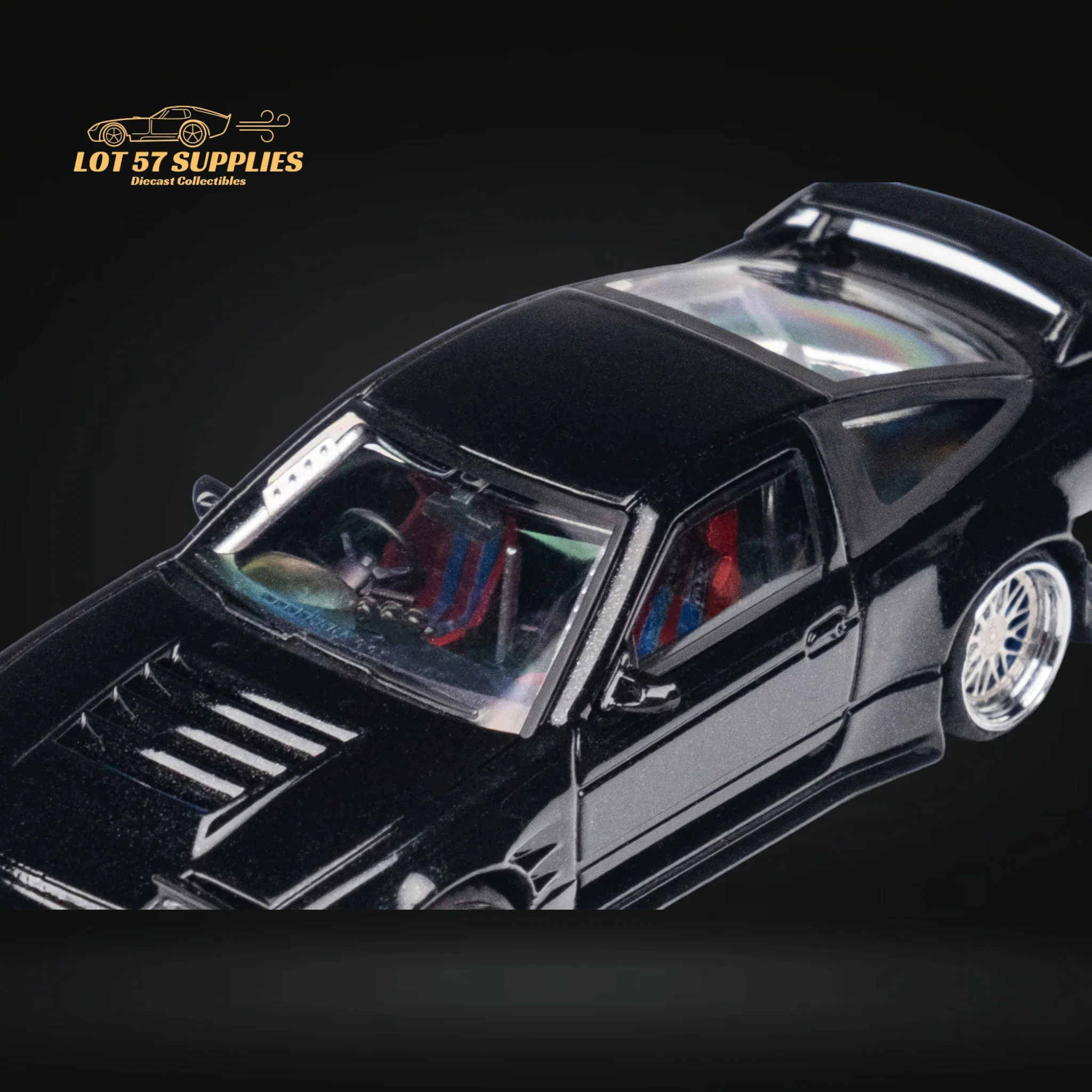 MicroTurbo 180SX Type X Metallic Black 1:64 - Image 14
