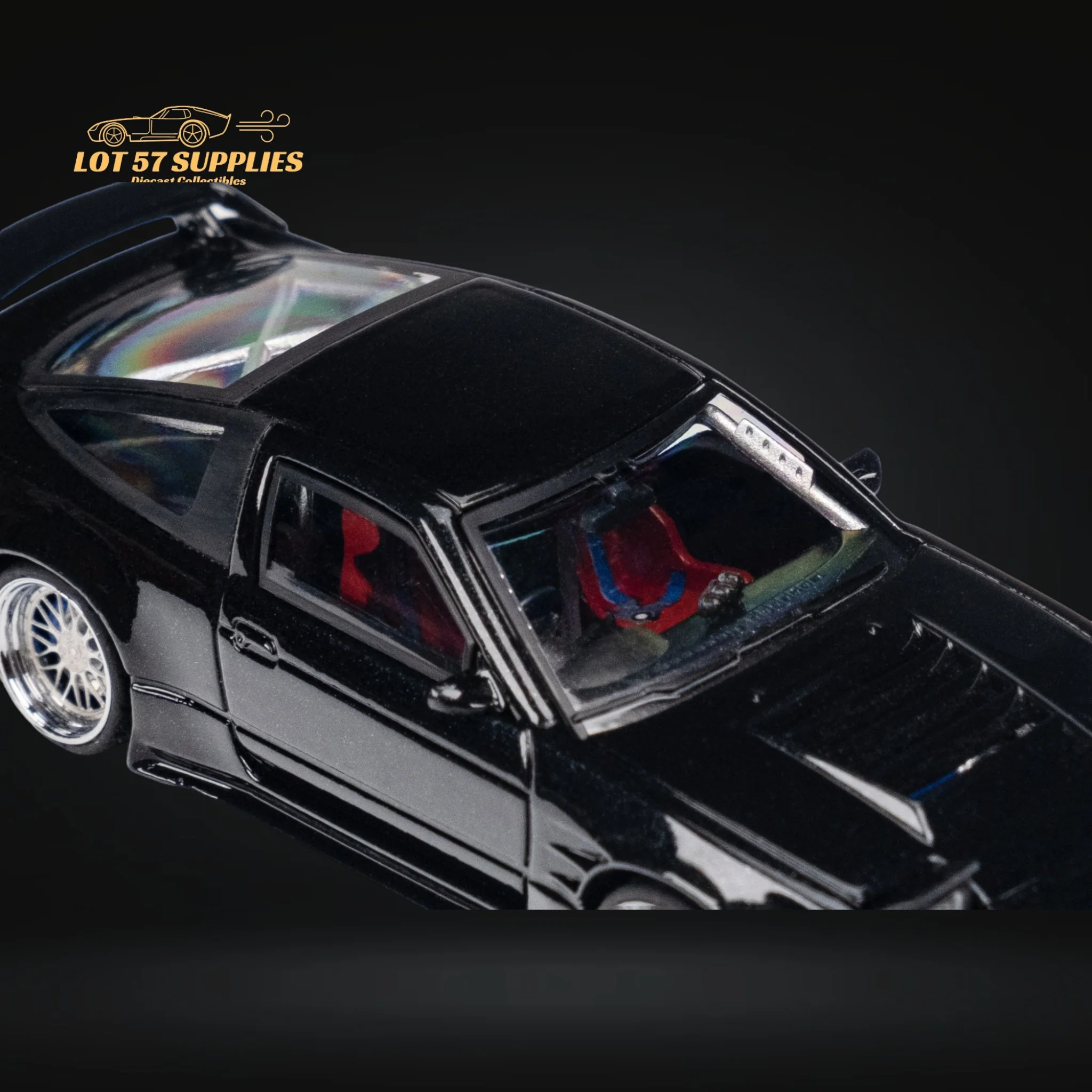 MicroTurbo 180SX Type X Metallic Black 1:64 - Image 15