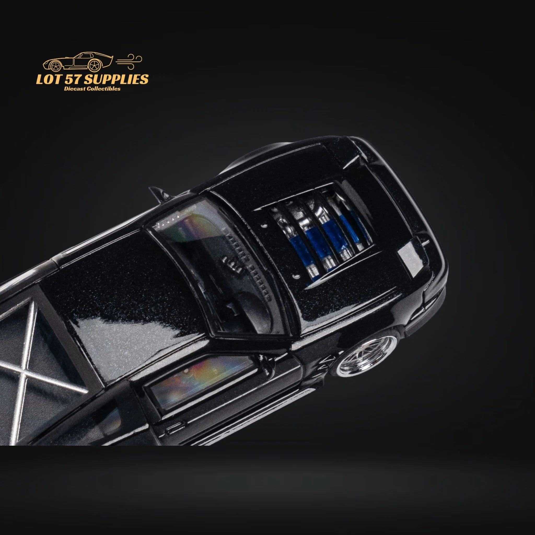 MicroTurbo 180SX Type X Metallic Black 1:64 - Image 16