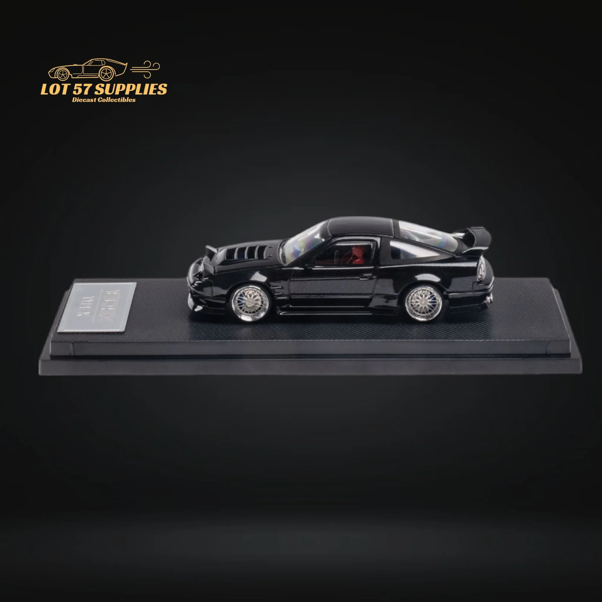 MicroTurbo 180SX Type X Metallic Black 1:64 - Image 4