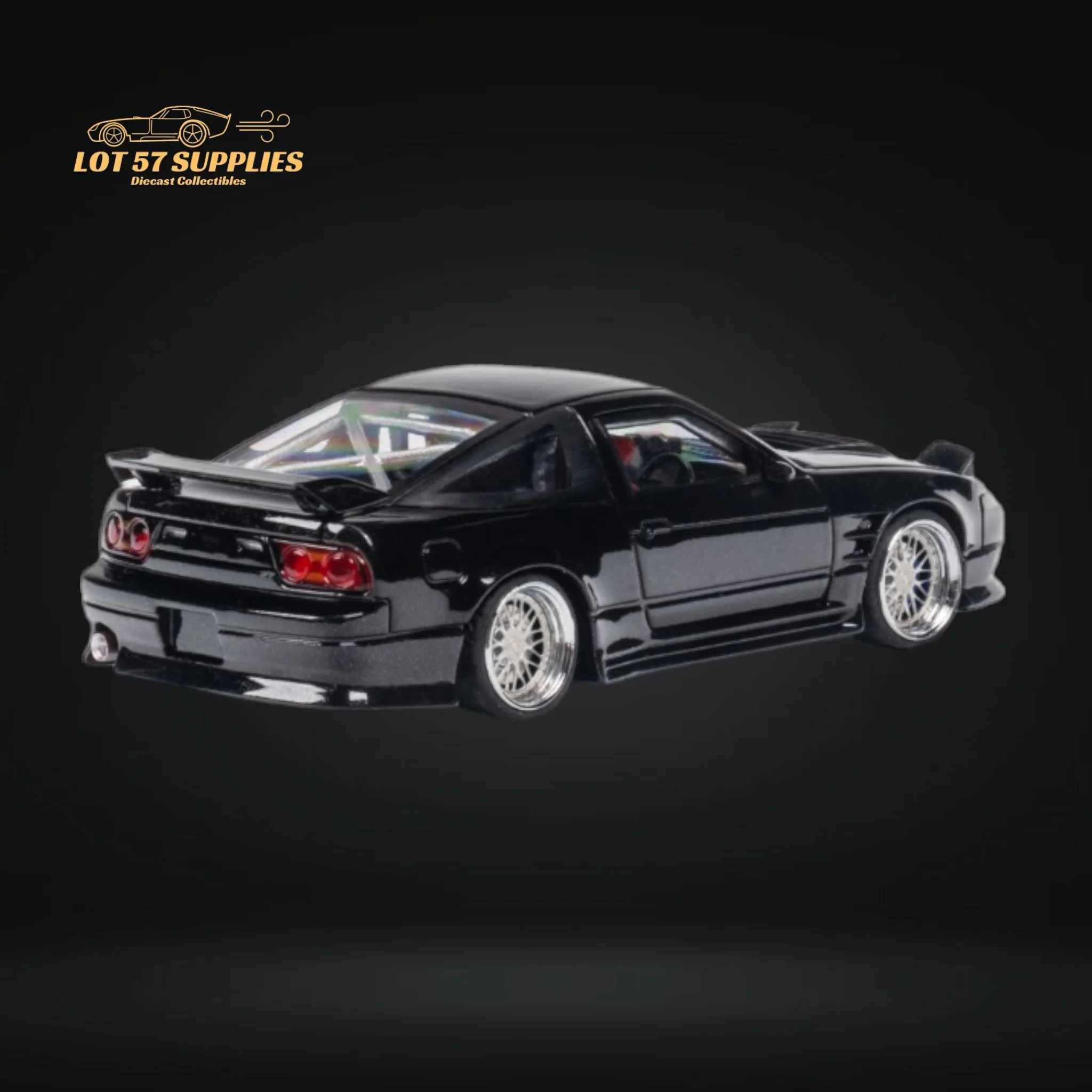 MicroTurbo 180SX Type X Metallic Black 1:64 - Image 7