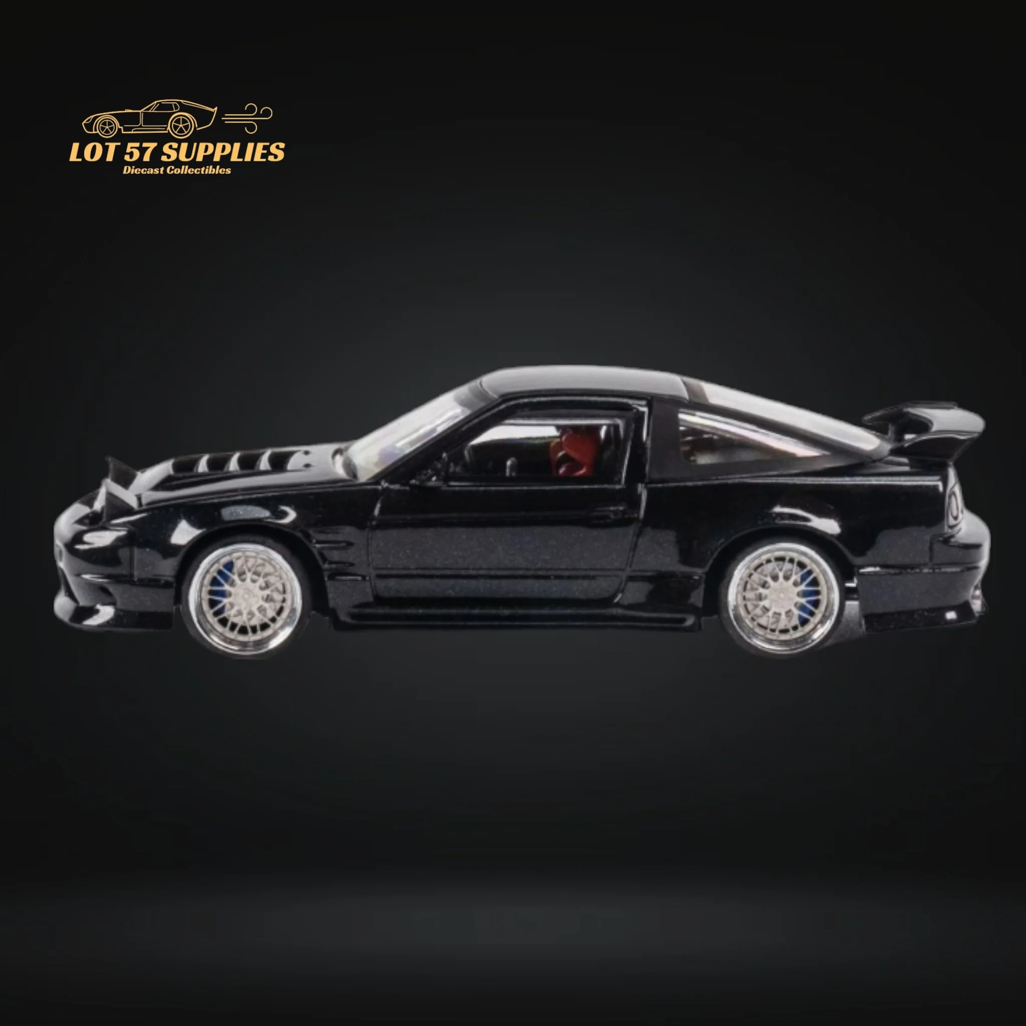 MicroTurbo 180SX Type X Metallic Black 1:64 - Image 8