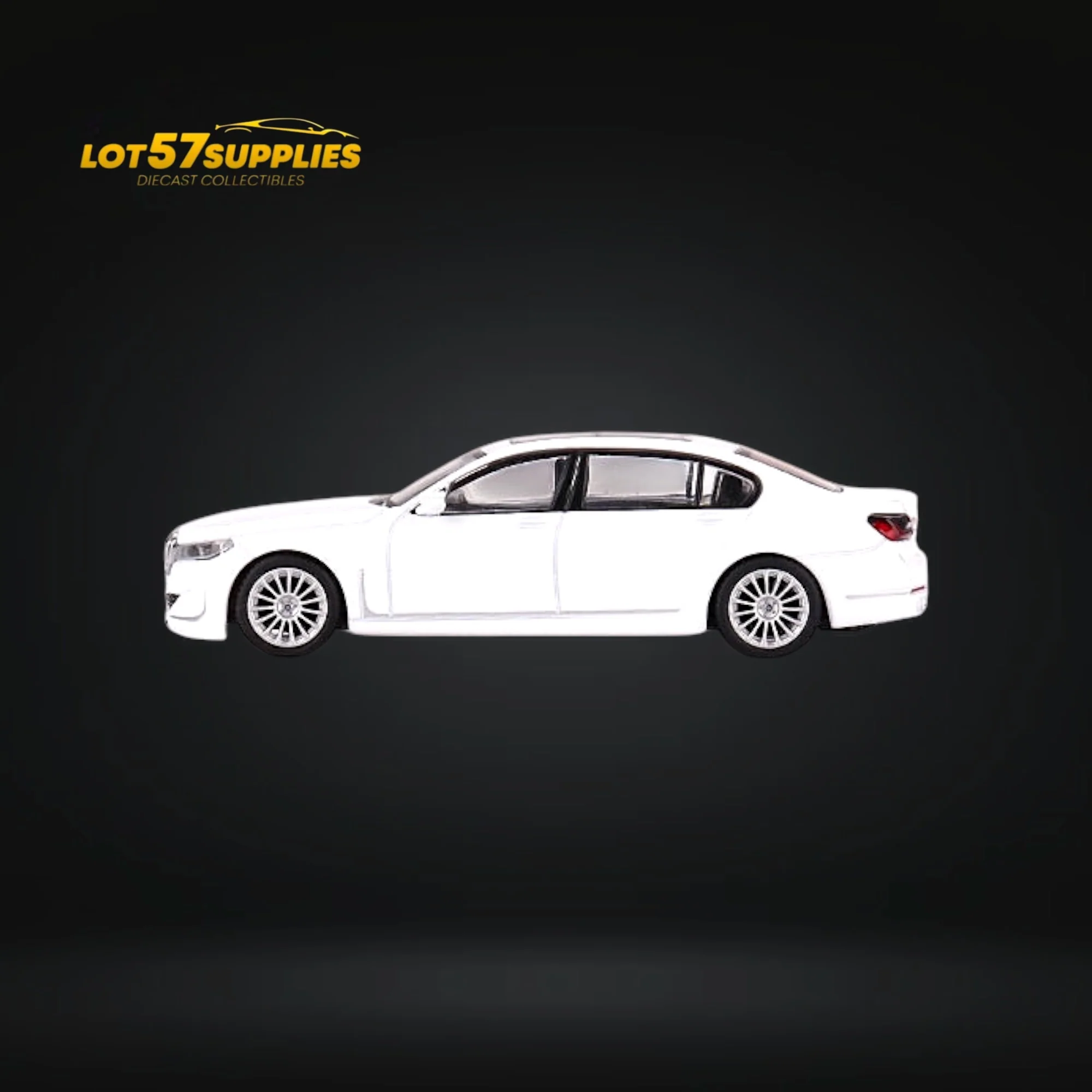 Mini GT BMW Alpina B7 xDrive Alpine White 1:64 - Image 3