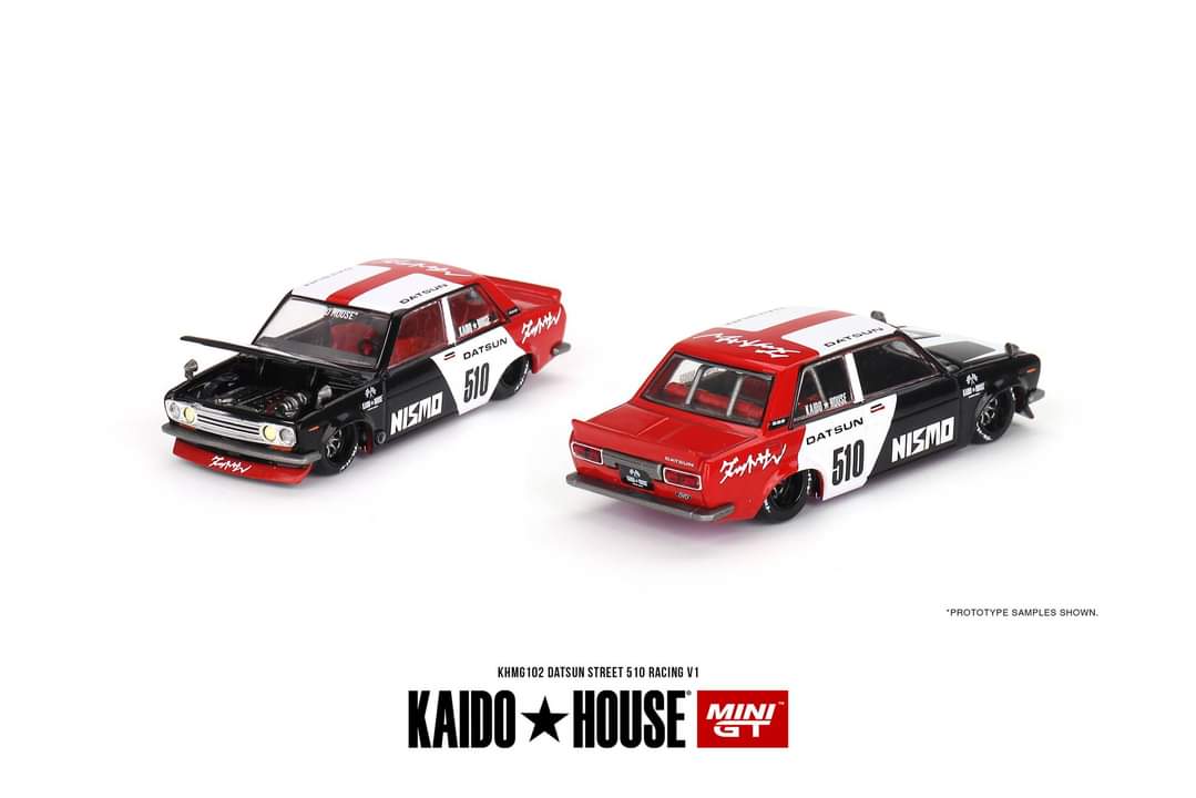 Mini GT x Kaido House Datsun 510 Sedan Racing V1 1:64 - Image 3