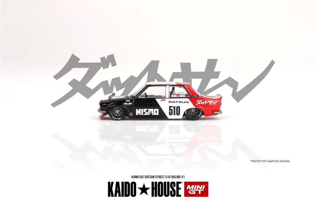 Mini GT x Kaido House Datsun 510 Sedan Racing V1 1:64 - Image 4
