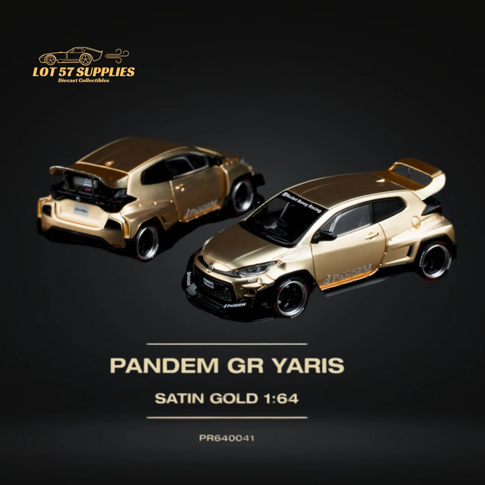 Pop Race Toyota Yaris GR Satin Gold 1:64 - Image 8