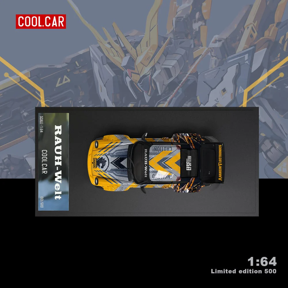 Cool Car Porsche RWB 964 BANSHEE MECHA Livery Figure Version 1:64 - Image 4