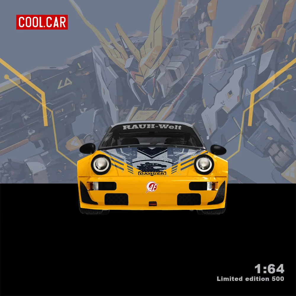 Cool Car Porsche RWB 964 BANSHEE MECHA Livery Figure Version 1:64 - Image 6
