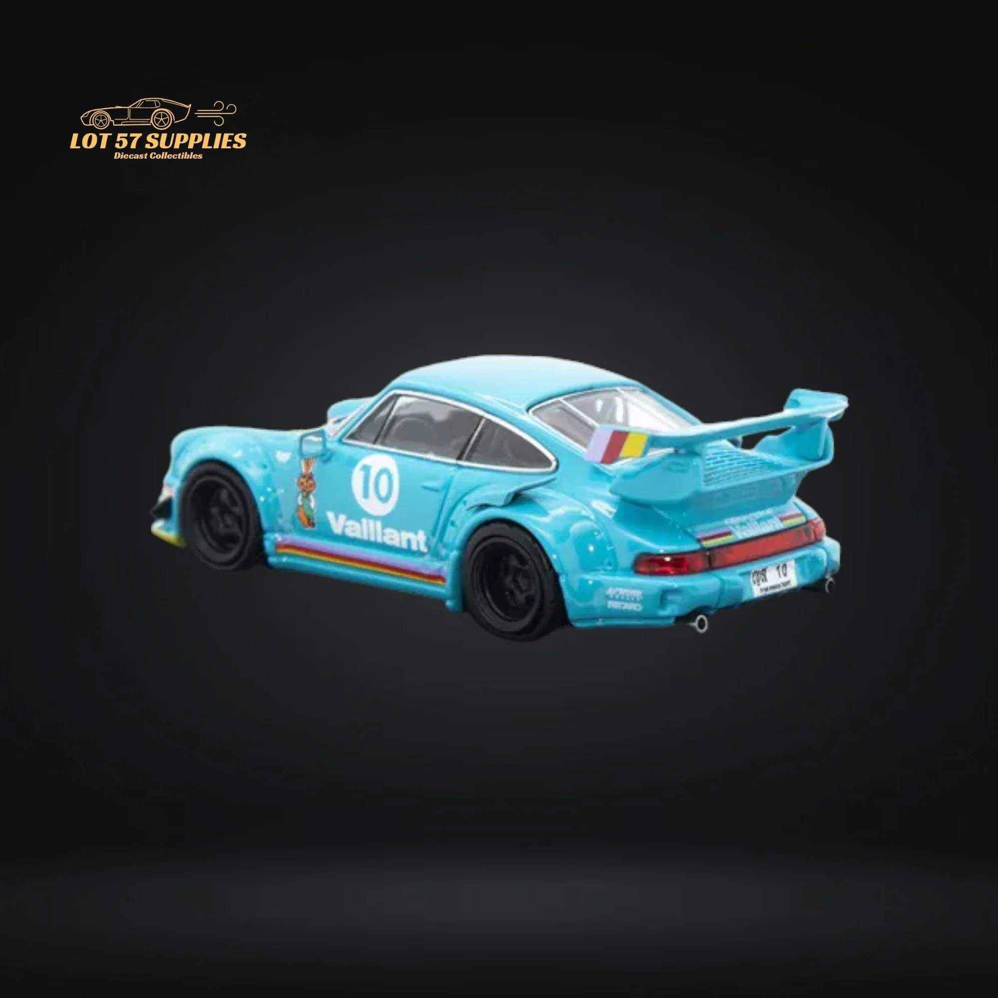 Star Model Porsche RWB 964 GT Wing Green Vaillant 1:64 - Image 3