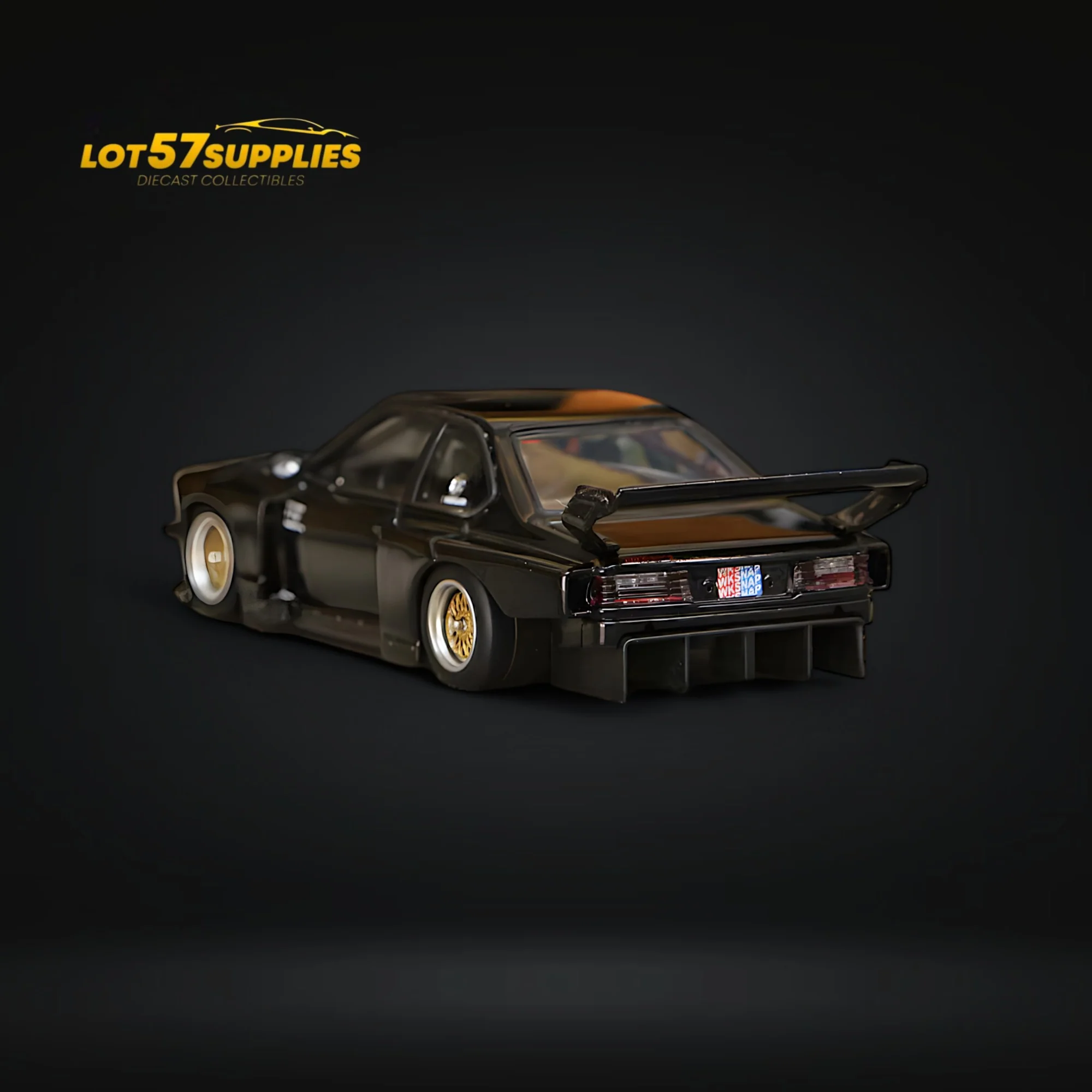 Street Weapon BMW E24 635 CSI Sharknose WideBody Black 1:64 - Image 4