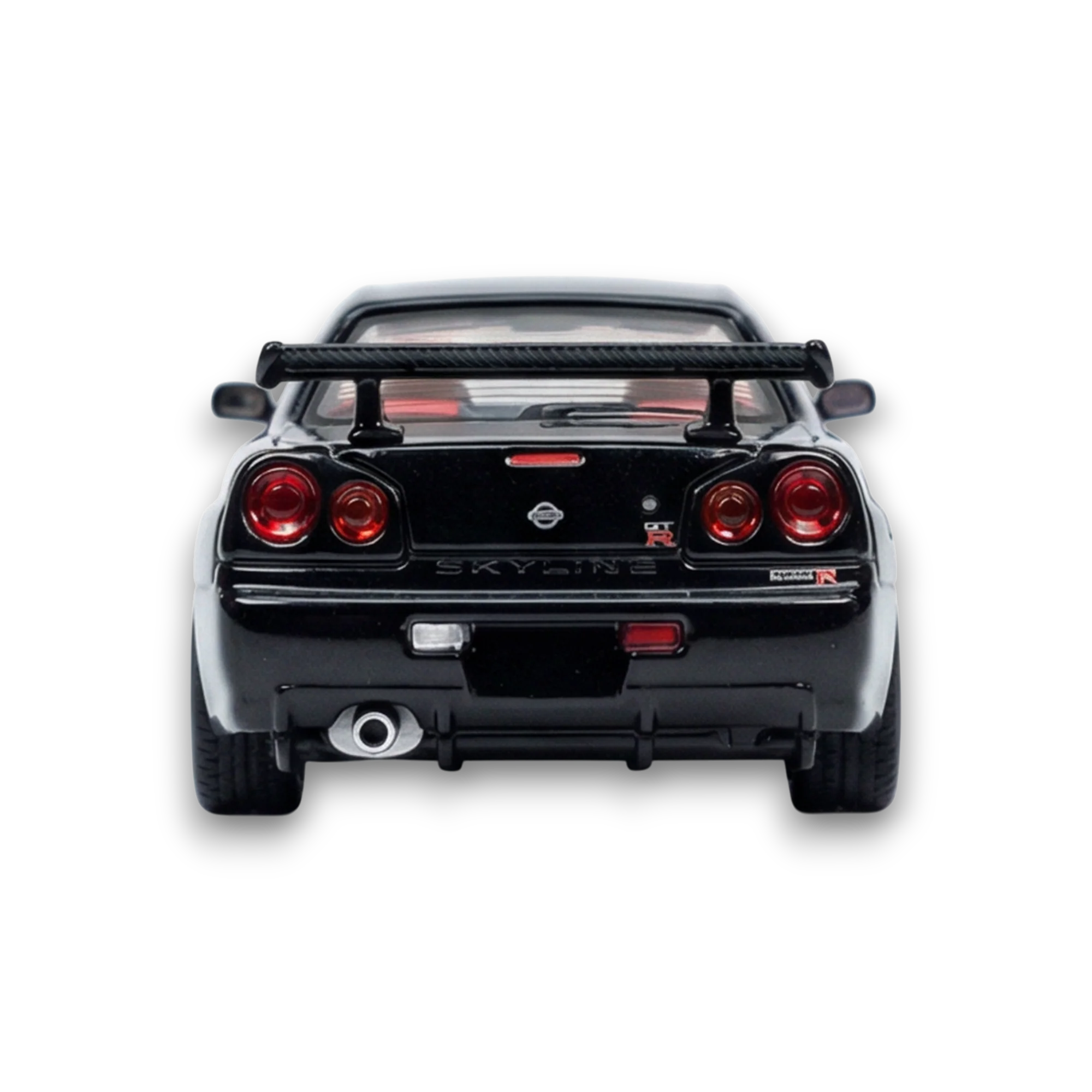 Street Weapon Nissan R34 GT-R Black Snow Drift 1:64 - Image 8