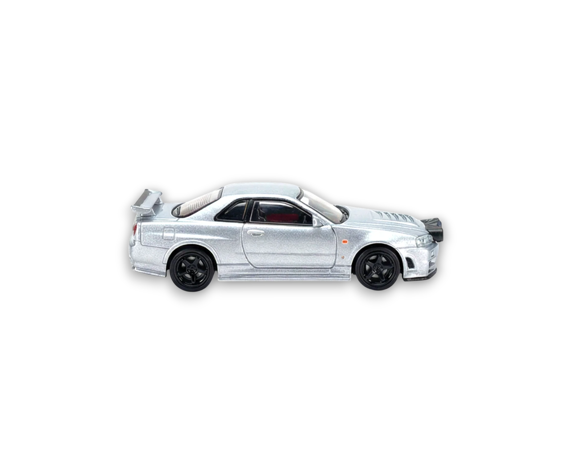 Street Weapon Nissan R34 GT-R Silver Snow Drift 1:64 - Image 4