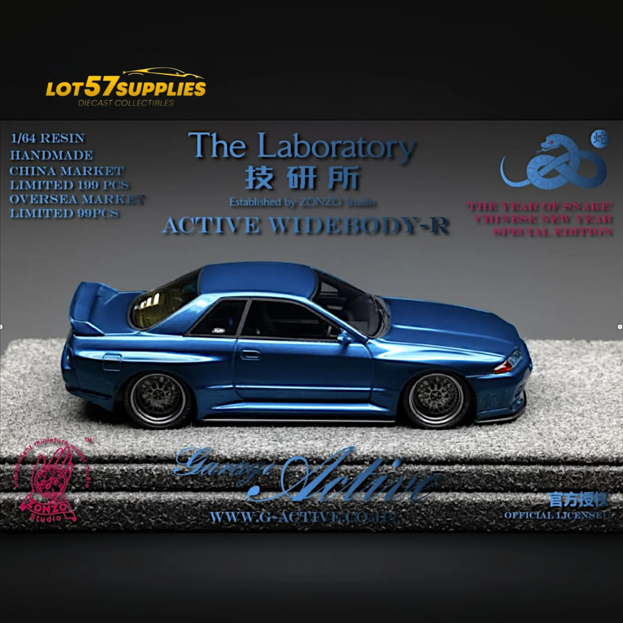 The Laboratory X ZONZO Skyline R32 Blue 1:64 - Image 3